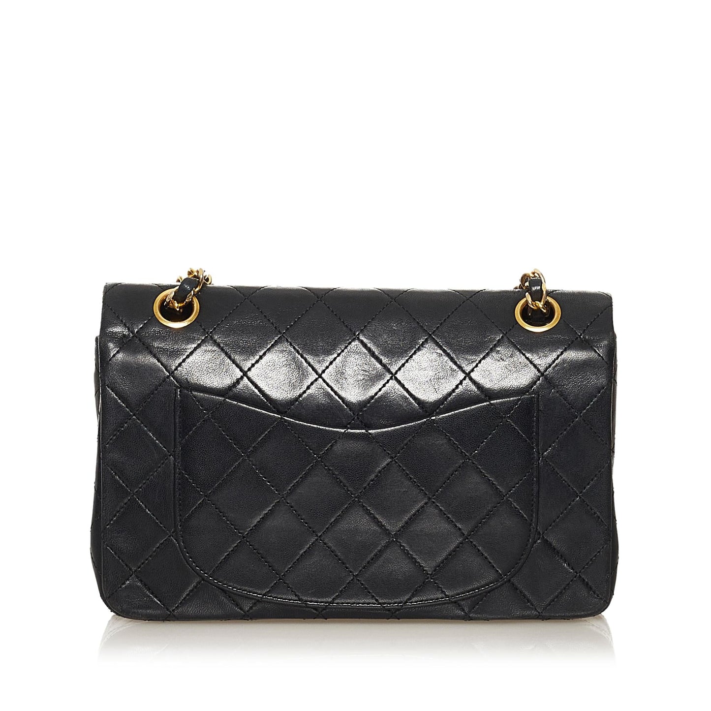 Chanel Classic Lambskin Double Flap SHG Small Leather Shoulder Bag 11