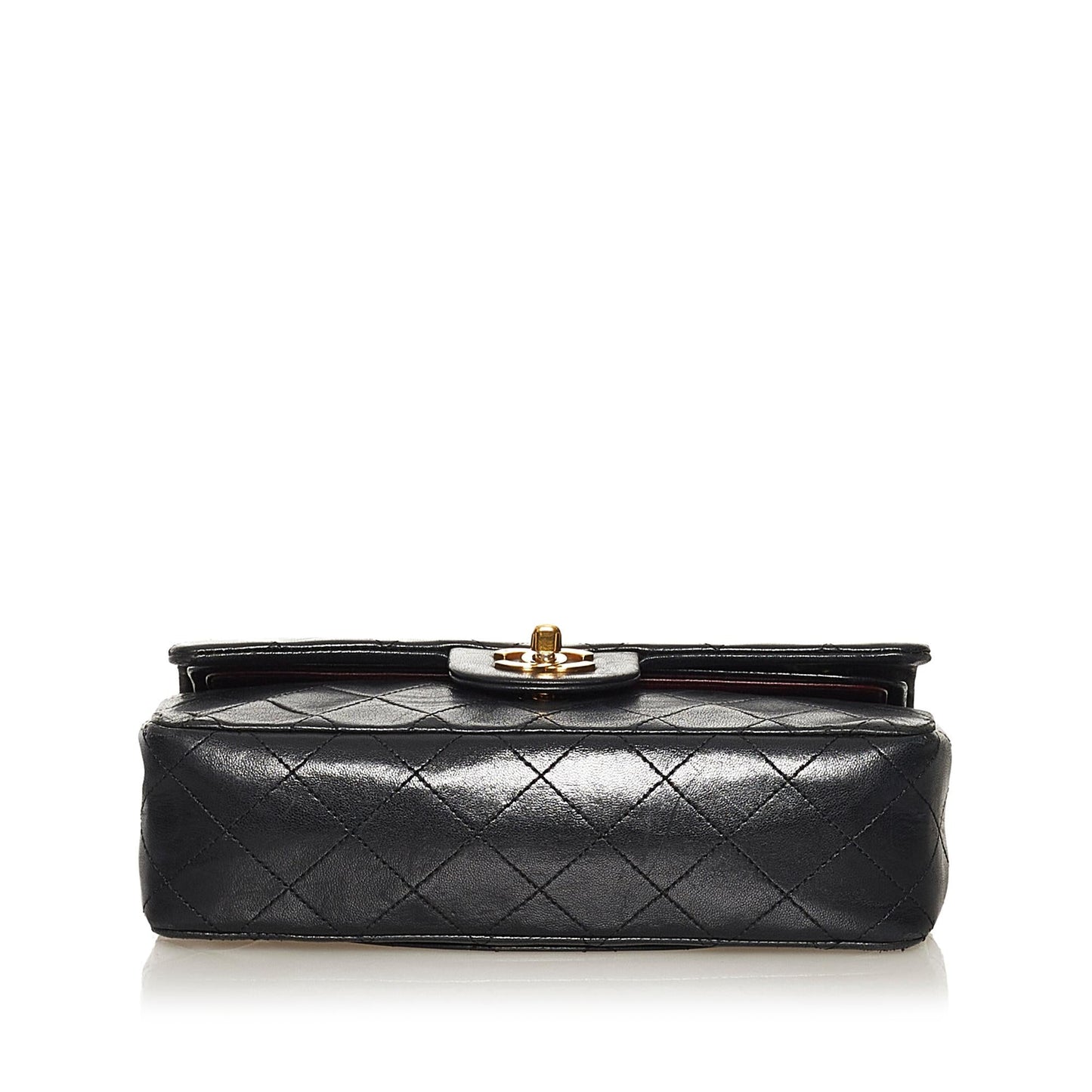 Chanel Classic Lambskin Double Flap SHG Small Leather Shoulder Bag 11