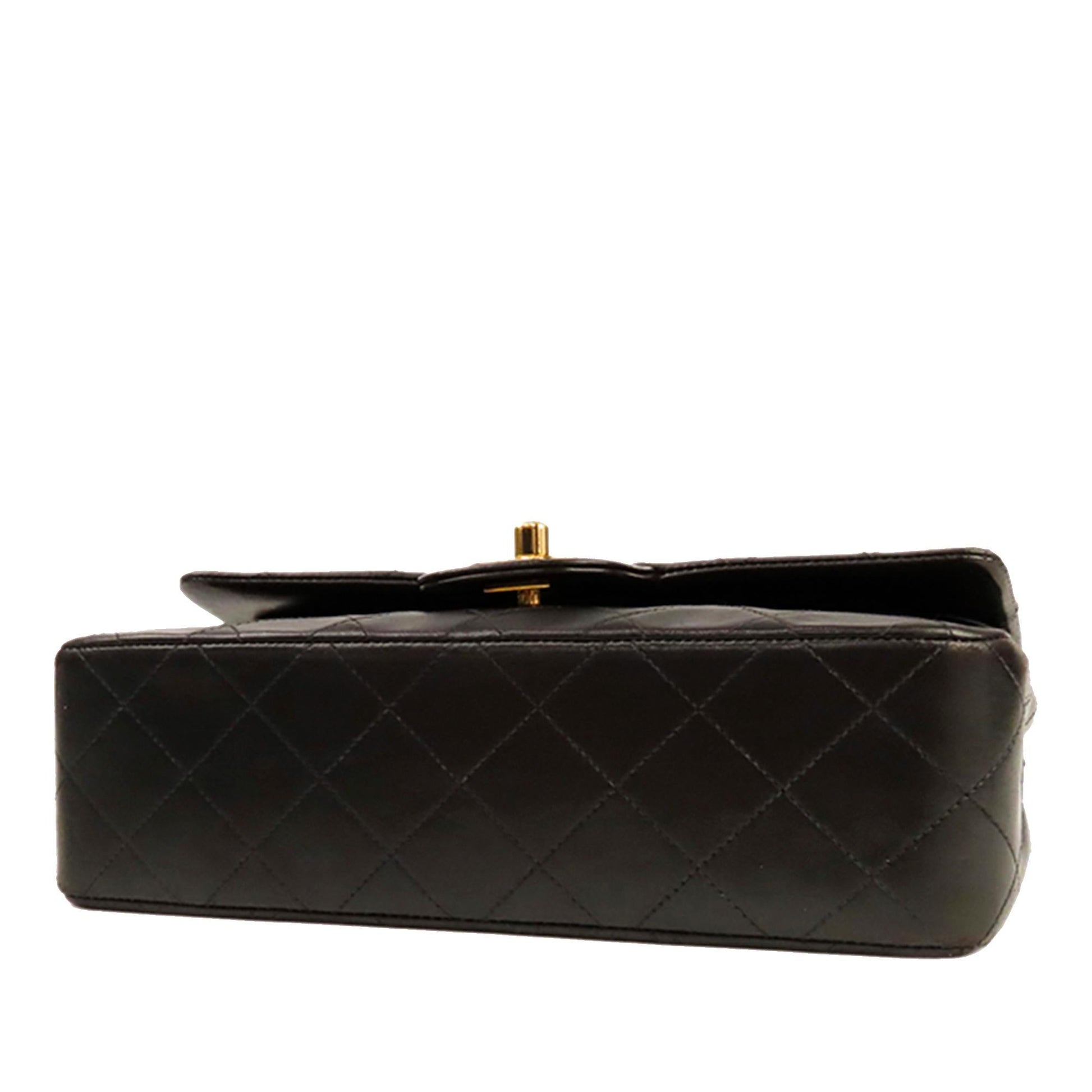Chanel Classic Lambskin Double Flap SHG Small Leather Shoulder Bag 12