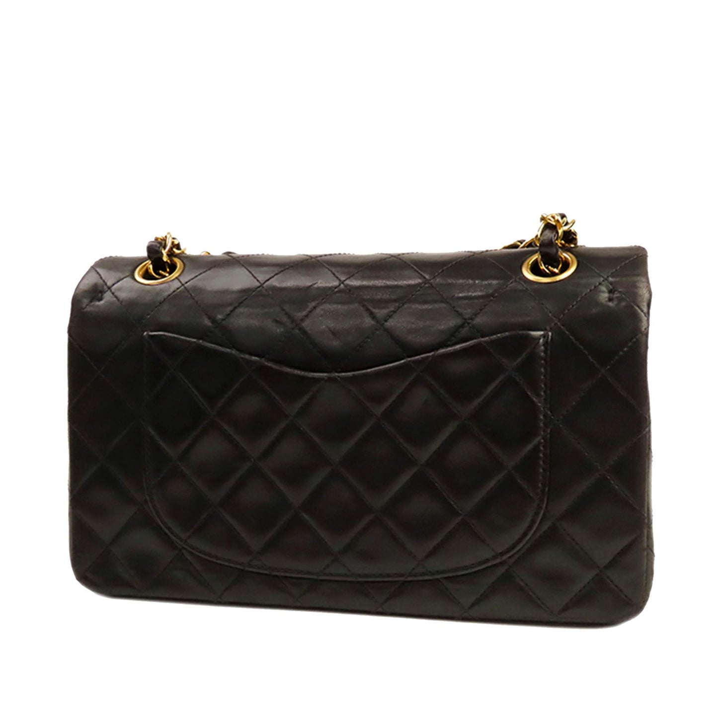 Chanel Classic Lambskin Double Flap SHG Small Leather Shoulder Bag 12