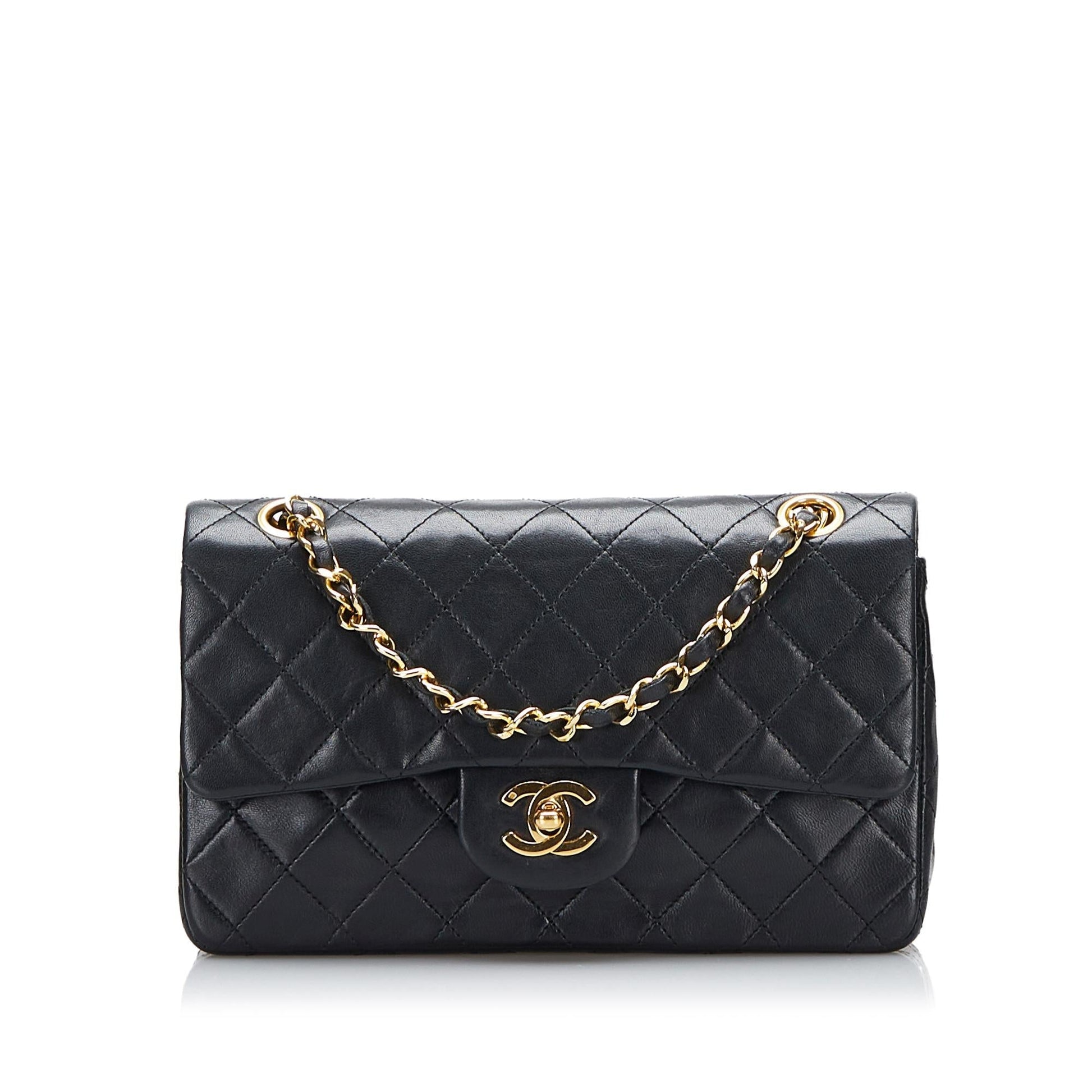 Chanel Classic Lambskin Double Flap SHG-Z0Wpq5 Small Leather Shoulder Bag