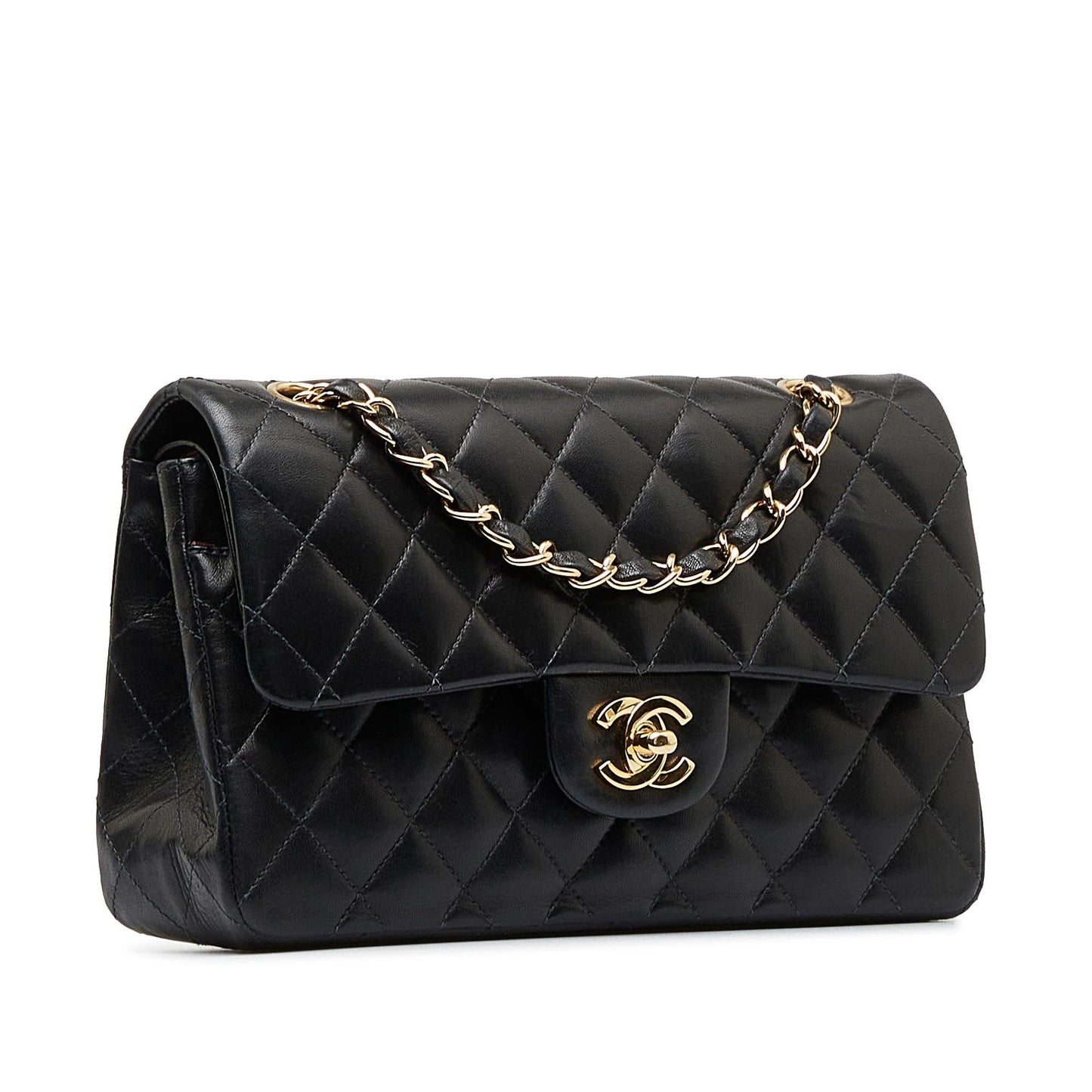 Chanel Classic Lambskin Double Flap SHG-acYIYl Small Leather Shoulder Bag
