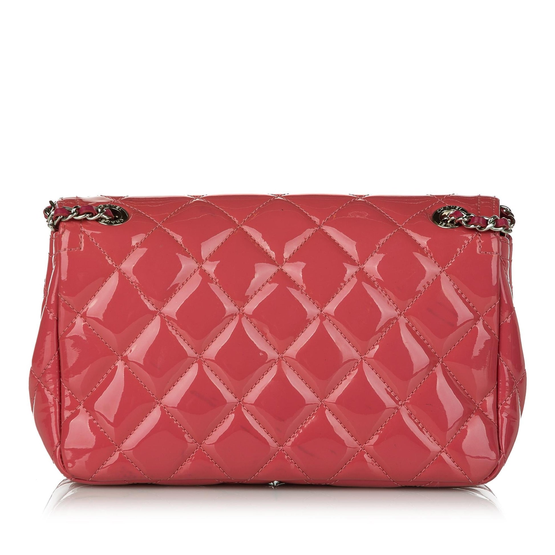 Chanel Coco Shine Patent Flap SHG-Sn21Gd Small Leather Shoulder Bag