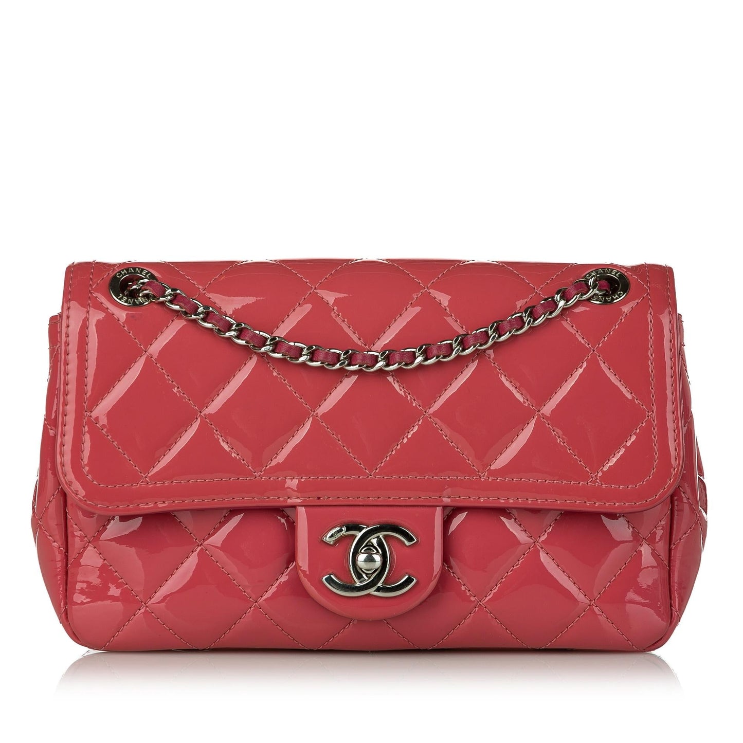 Chanel Coco Shine Patent Flap SHG-Sn21Gd Small Leather Shoulder Bag
