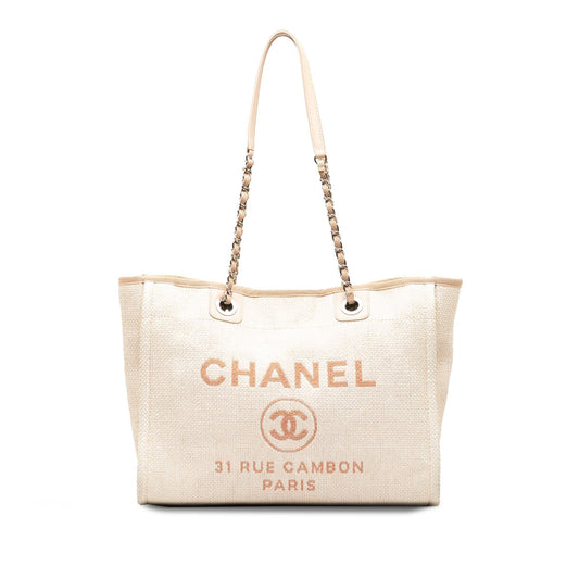 Chanel Deauville SHG-PwaxUa Small Tote Bag