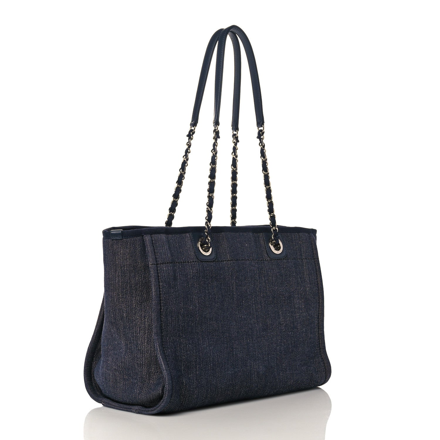 Chanel Deauville Indigo Denim Small Tote Bag