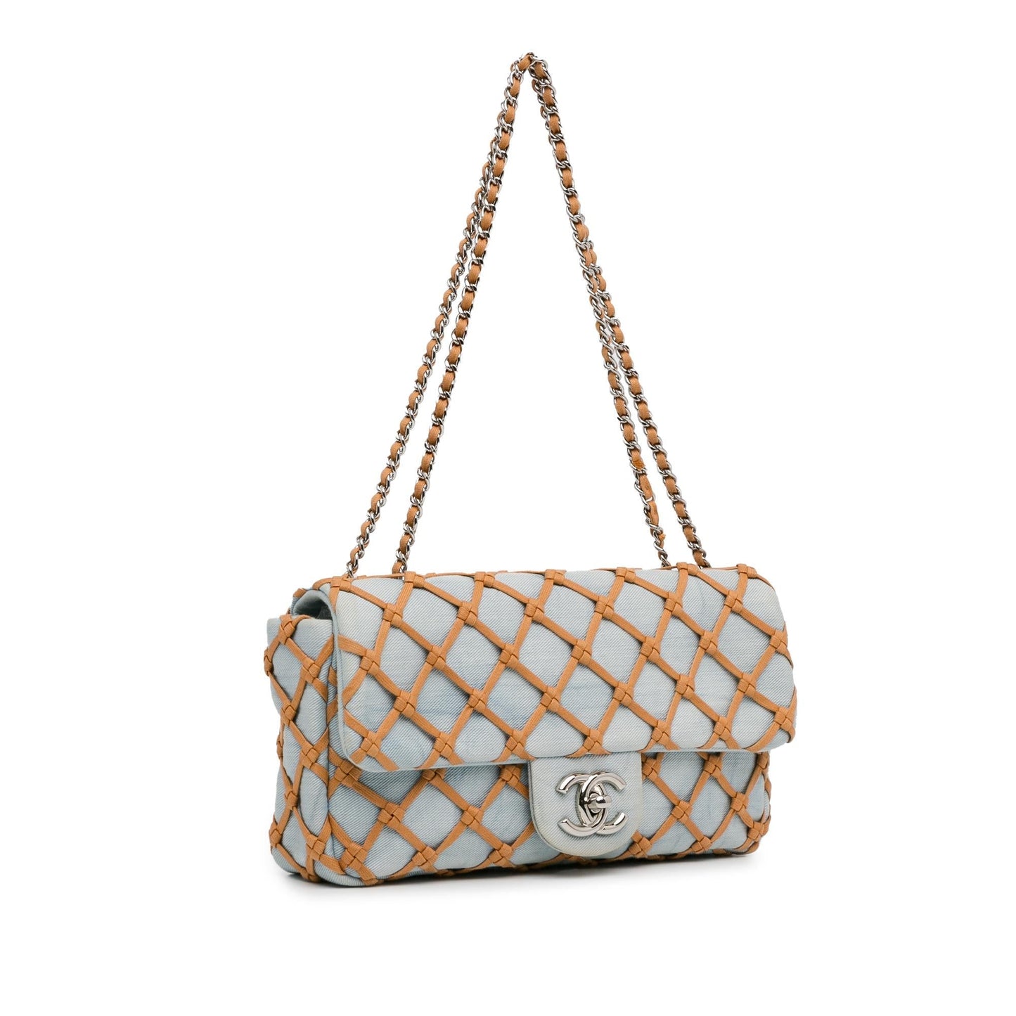 Chanel Denim Canebiers Net Flap SHG-bzsj0K Small Handbag