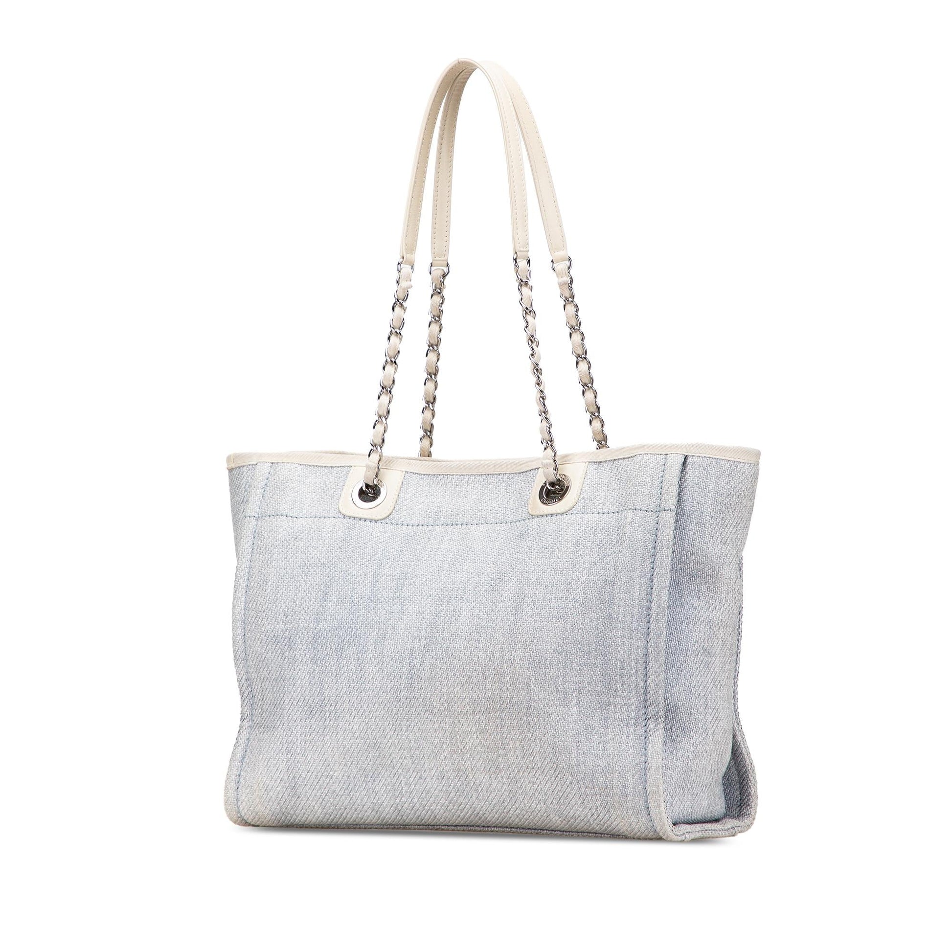 Chanel Denim Deauville Small Tote Bag