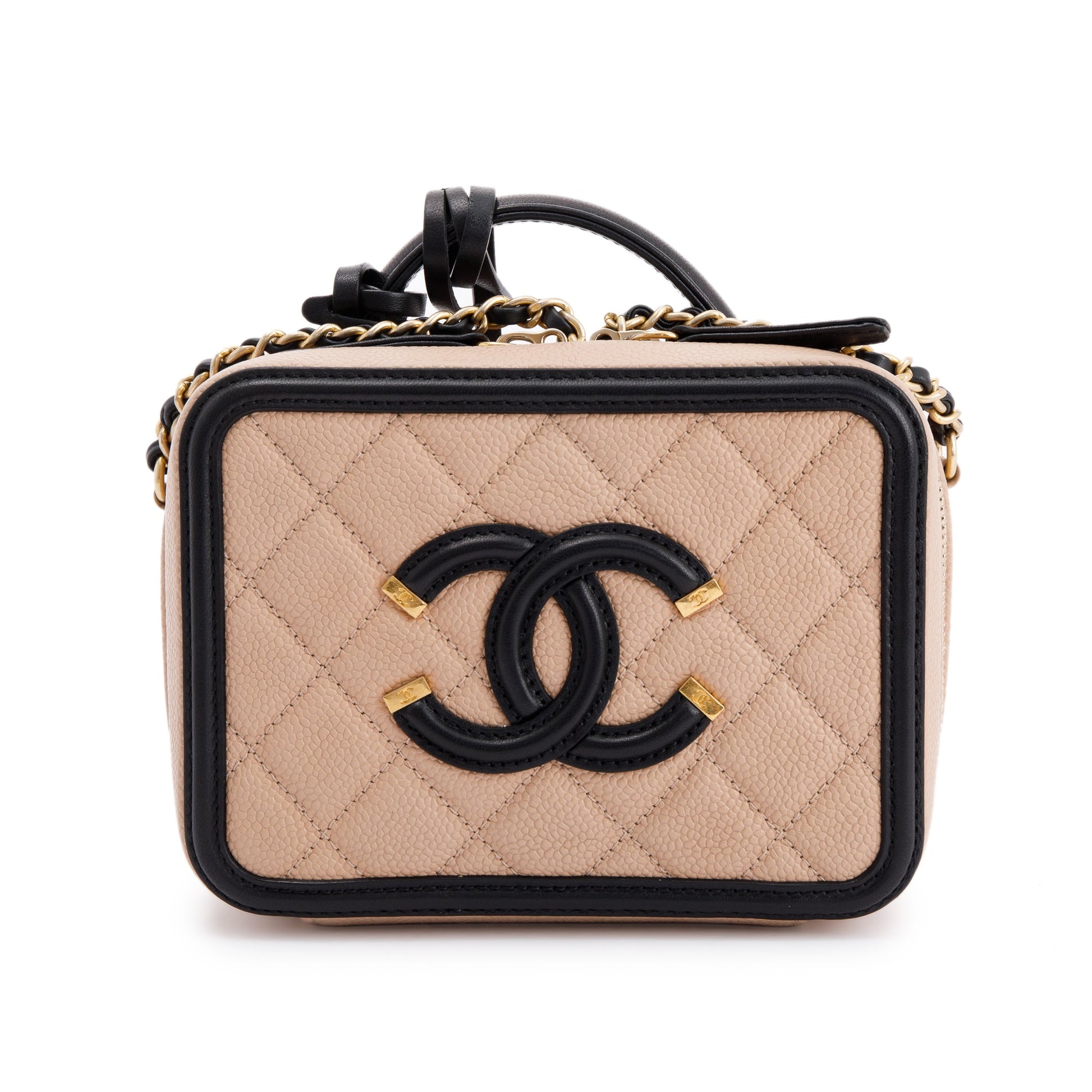 Chanel Filigree Vanity Travel Bag