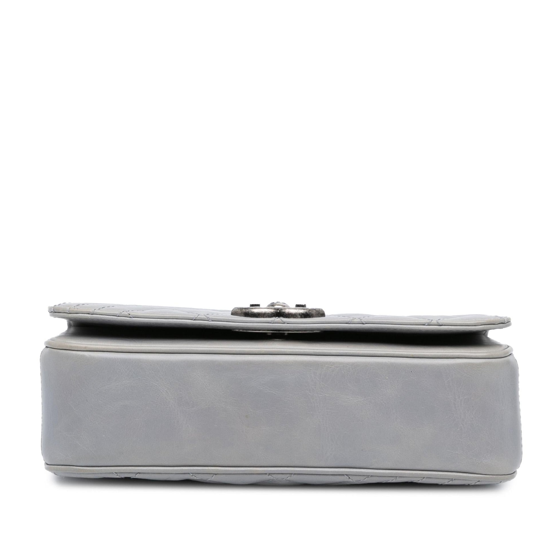 Chanel Glazed Calfskin Coco Boy Flap Small Handbag