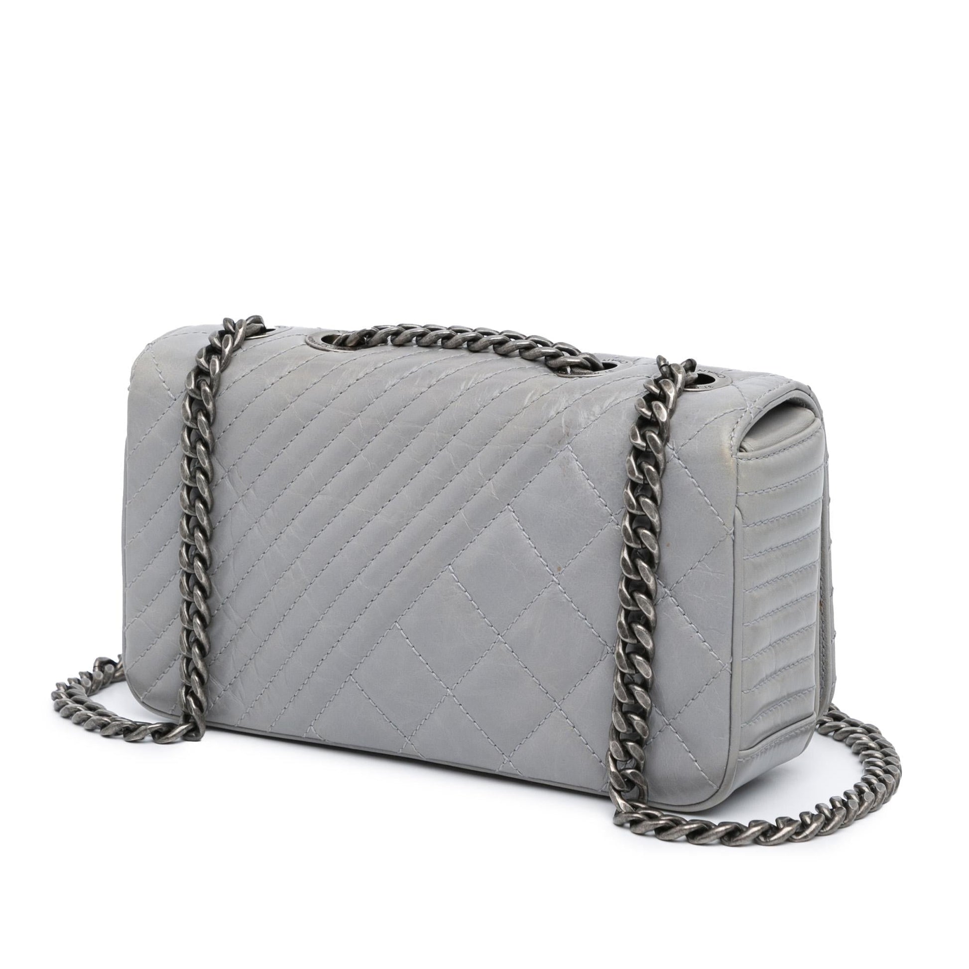 Chanel Small Glazed Calfskin Coco Boy Flap Bag