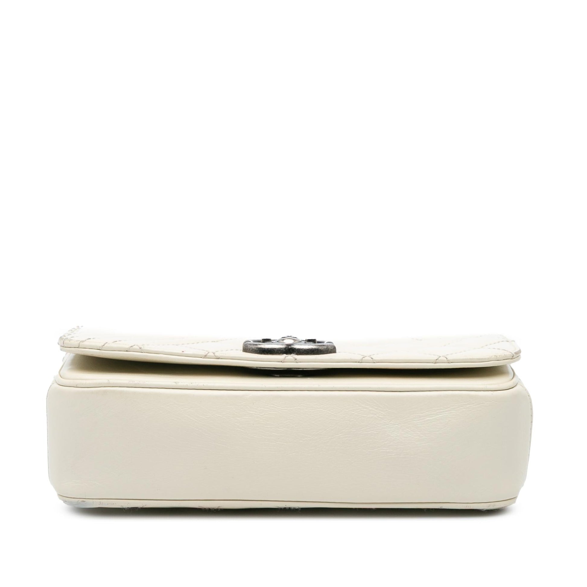 Chanel Small Glazed Calfskin Coco Boy Flap Handbag