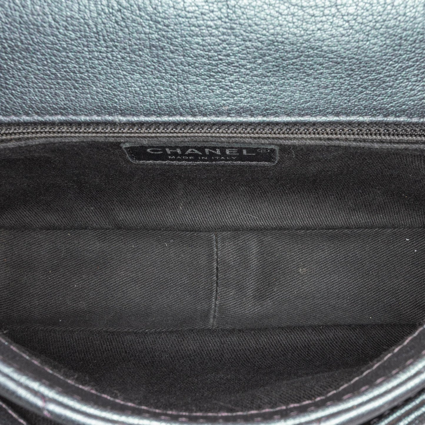 Chanel Small Iridescent Goatskin Double Carry Waist Chain Flap Handbag