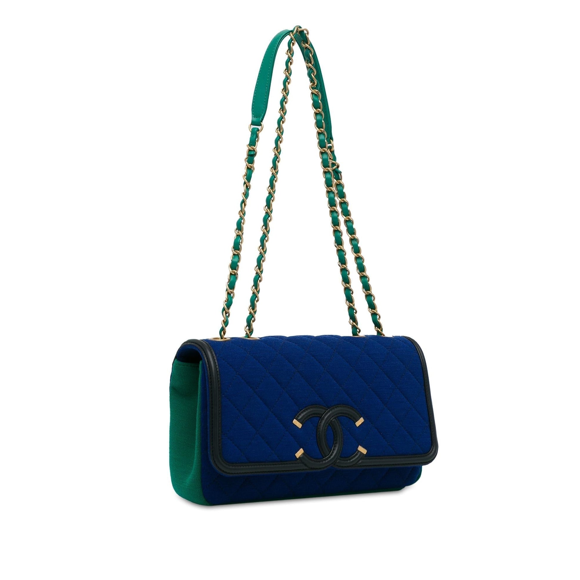 Chanel Small Jersey Cc Filigree Flap (Shg-Lq18V3) Bag