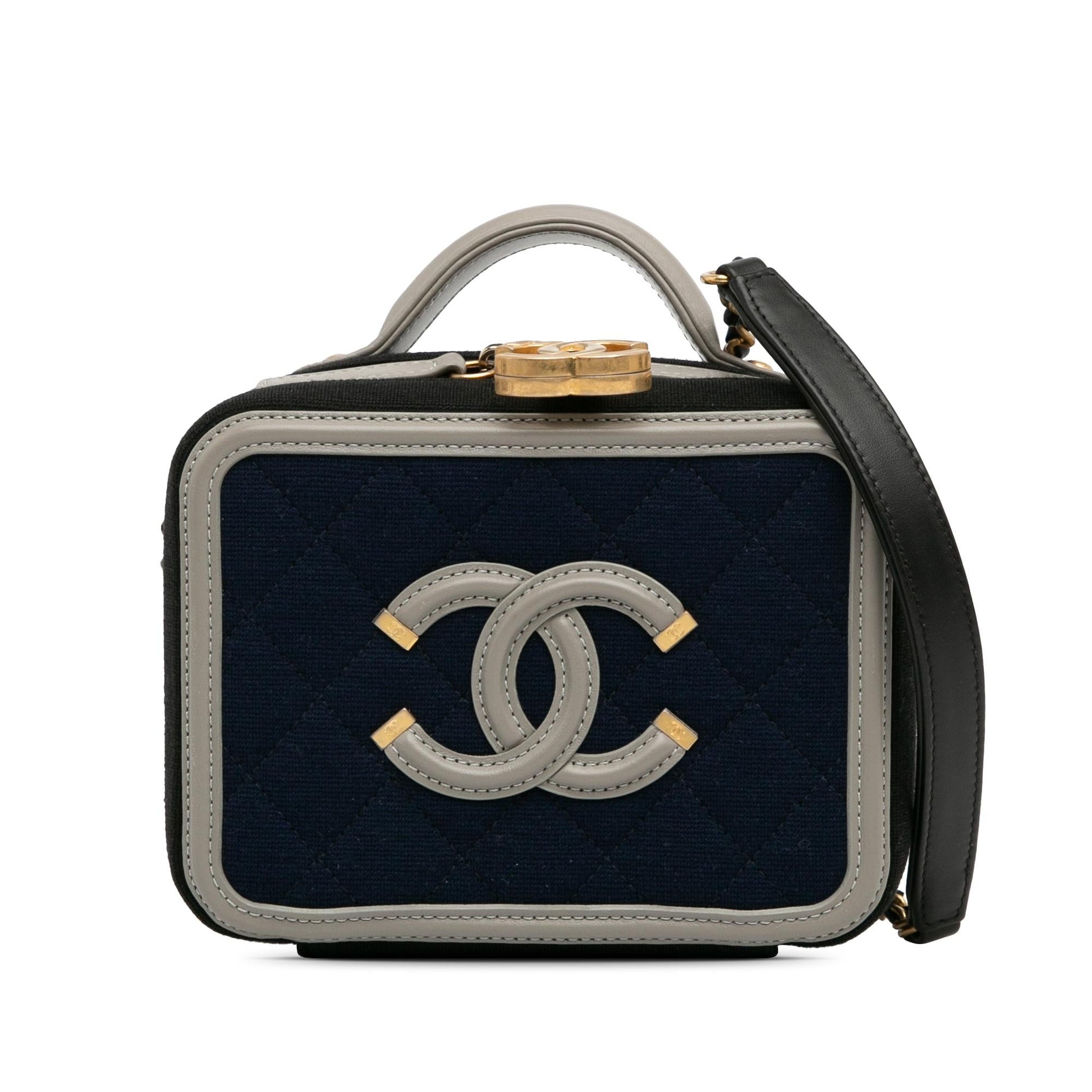 Chanel Jersey CC Filigree Vanity SHG-BKQMVd Small Handbag