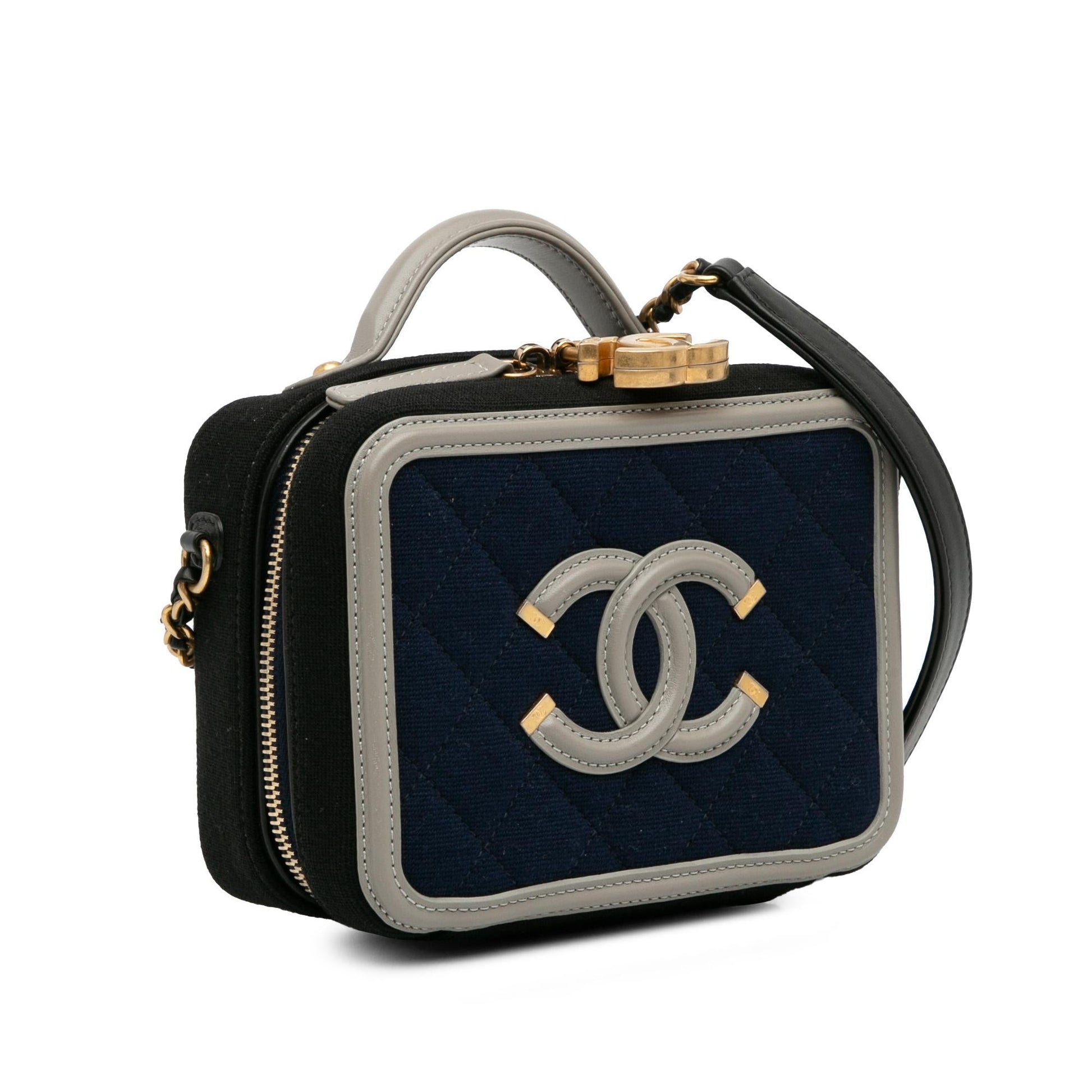 Chanel Jersey CC Filigree Vanity SHG-BKQMVd Small Handbag