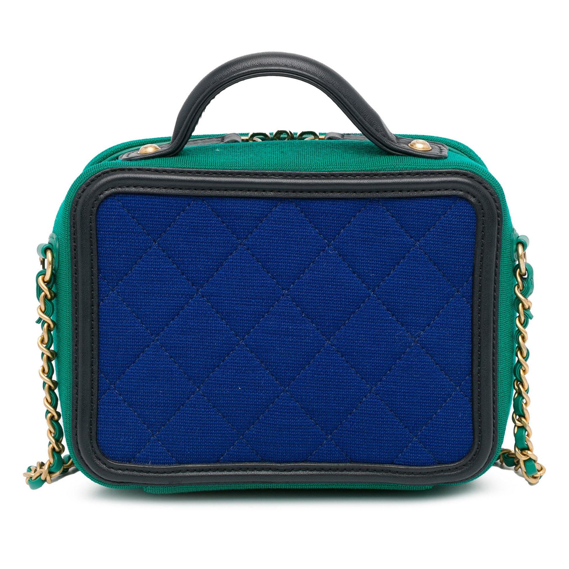 Chanel Jersey CC Filigree Vanity Small Handbag