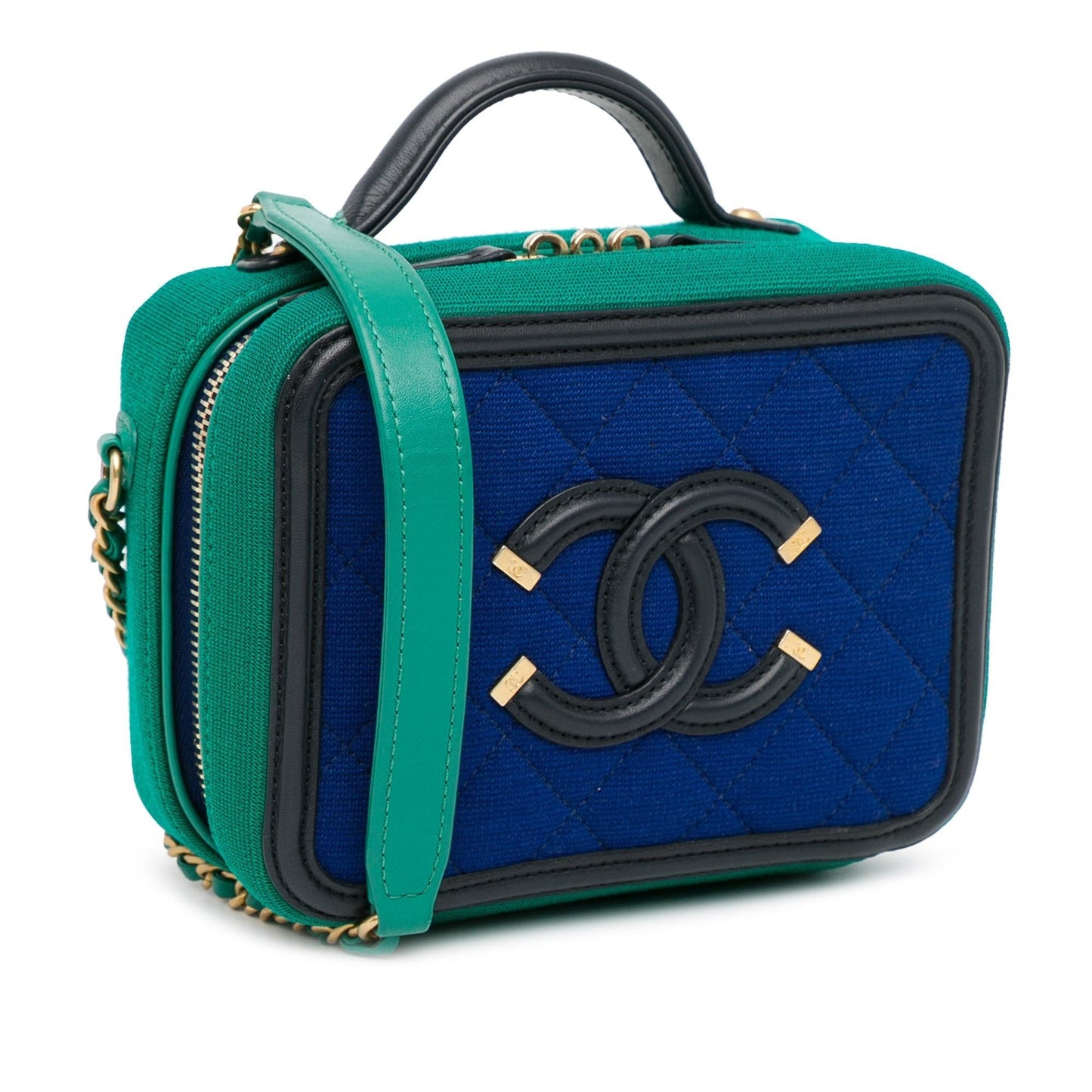Chanel Jersey CC Filigree Vanity SHG-n3n03P Small Handbag