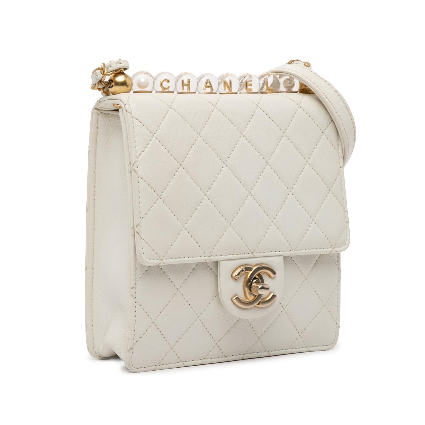 Chanel Small Lambskin Chic Pearls Flap (Shg-Nendrv) Bag