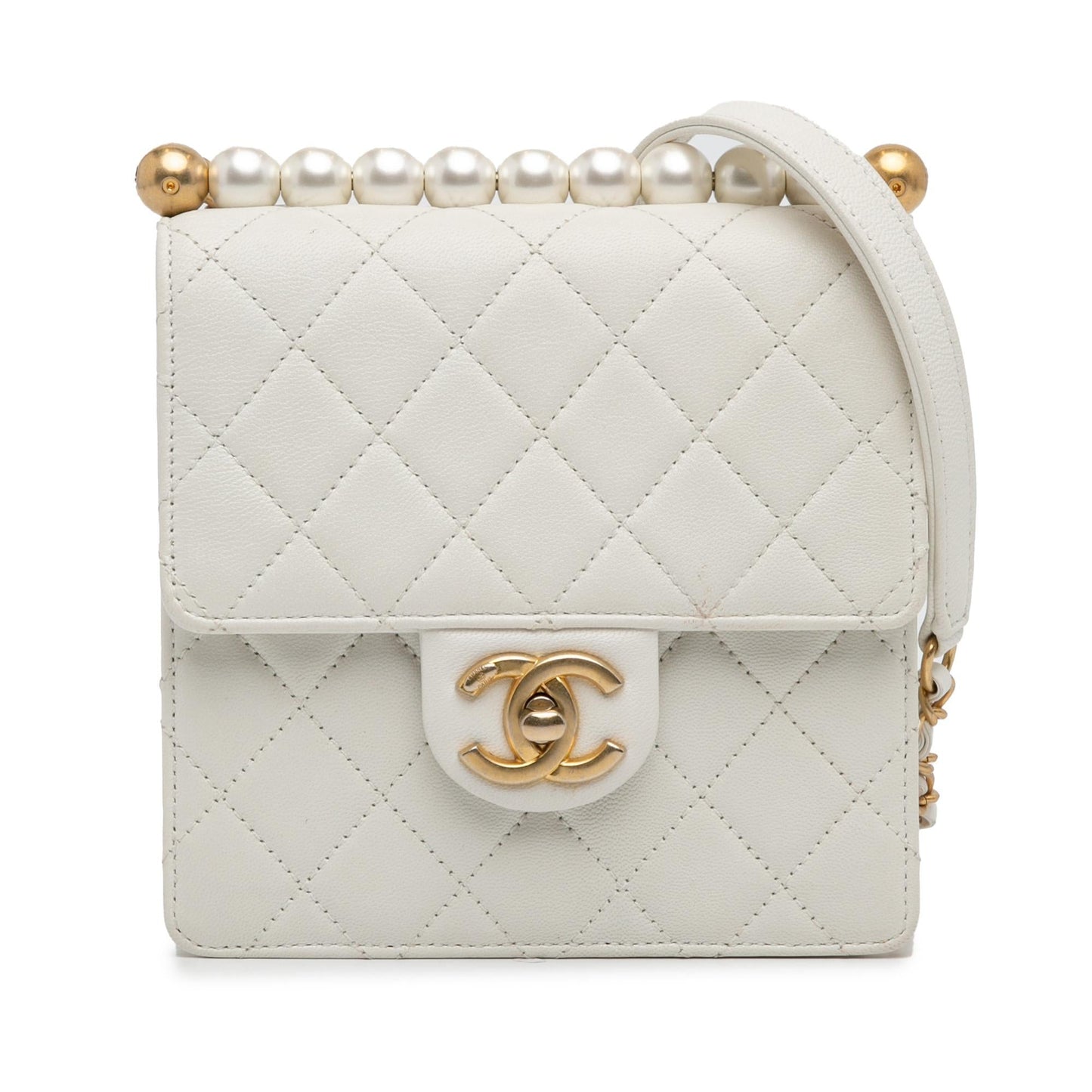 Chanel Lambskin Chic Pearls Flap SHG-YnWZht Small Handbag