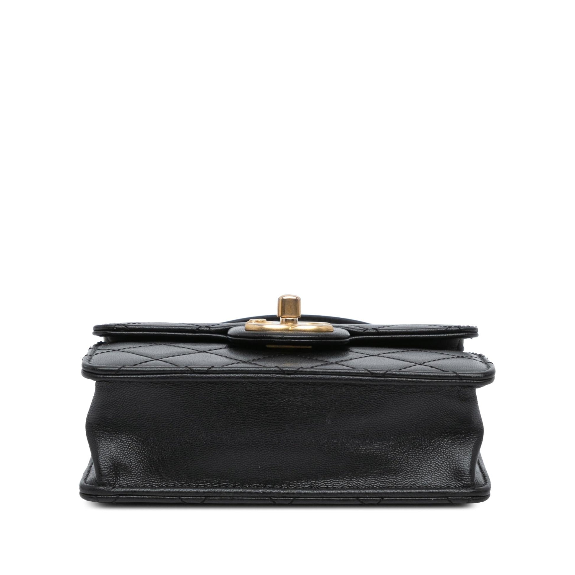 Chanel Small Lambskin Chic Pearls Flap Handbag