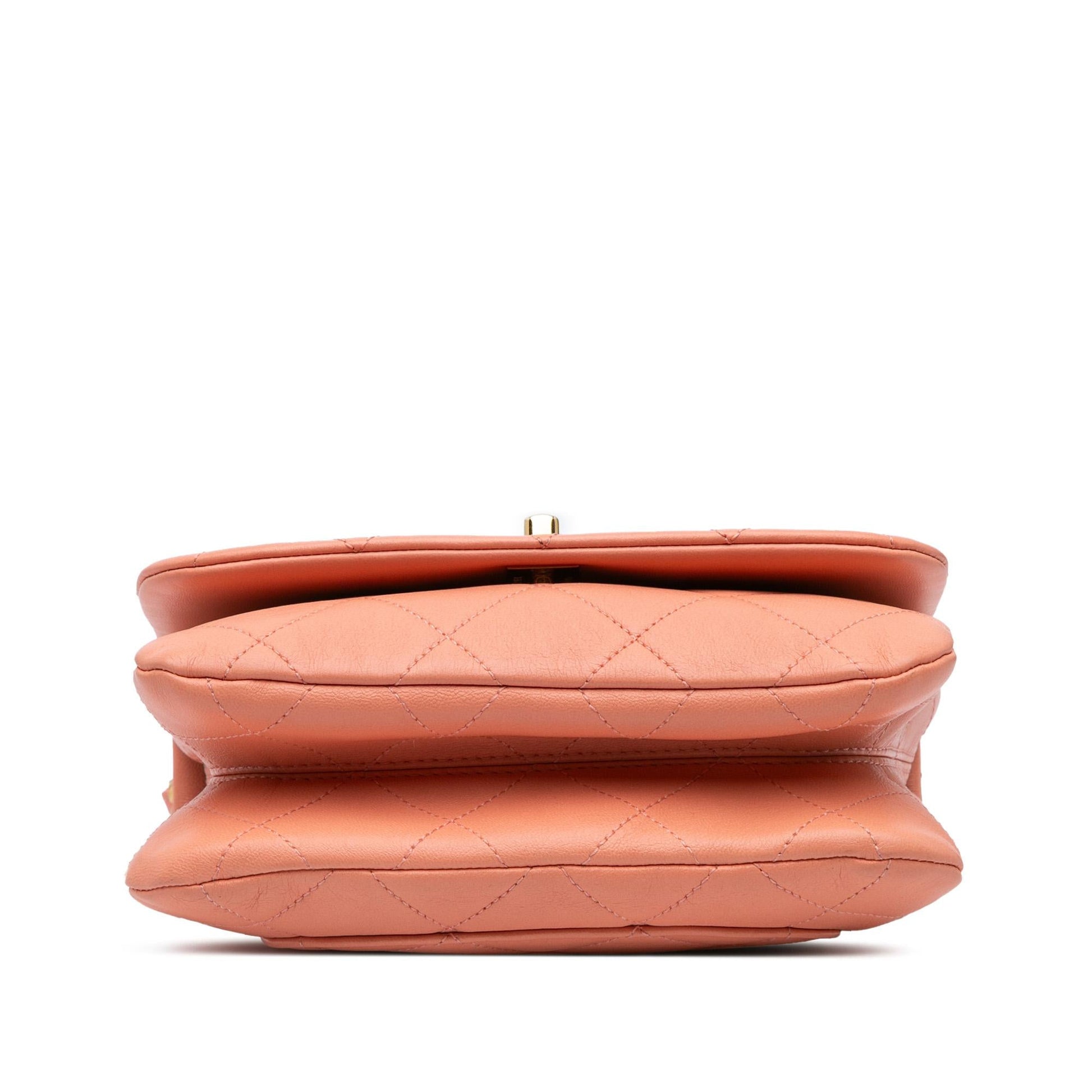 Chanel Lambskin Color Match Flap Small Handbag