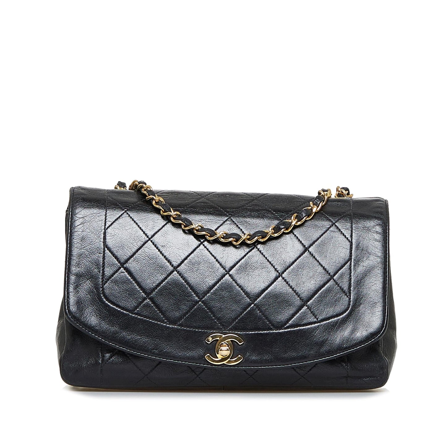 Chanel Lambskin Diana Flap SHG-8DGqg7 Small Handbag