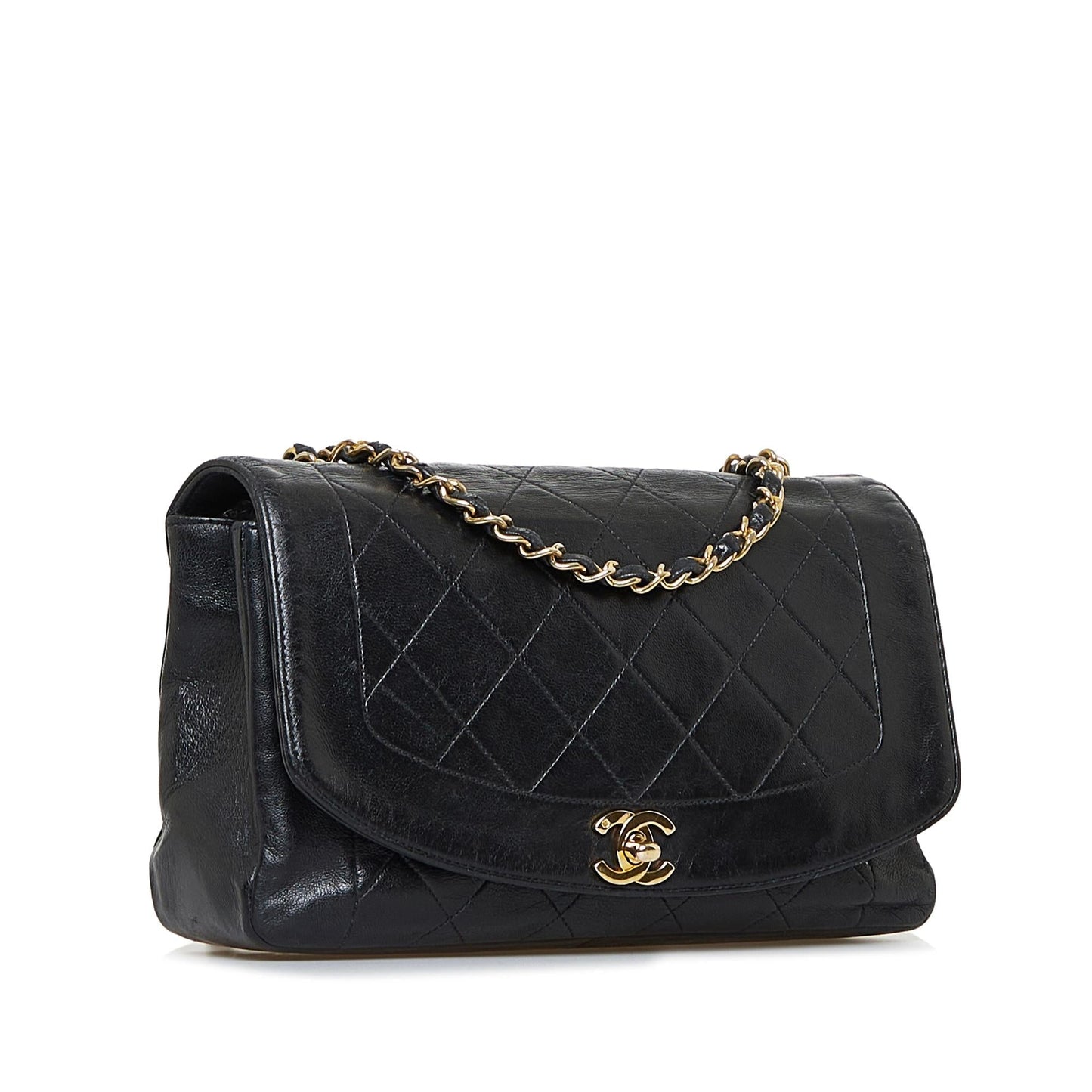 Chanel Lambskin Diana Flap SHG-8DGqg7 Small Handbag