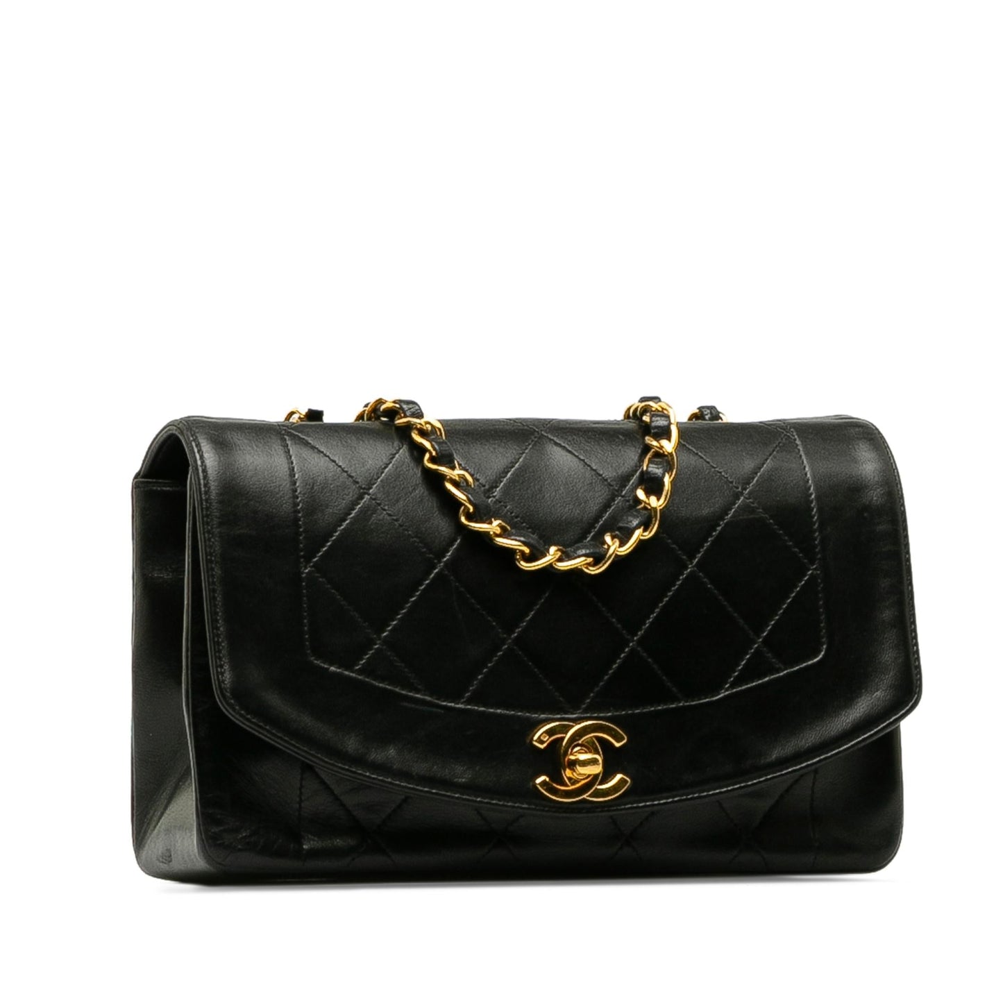 Chanel Lambskin Diana SHG-eN7gJW Small Handbag