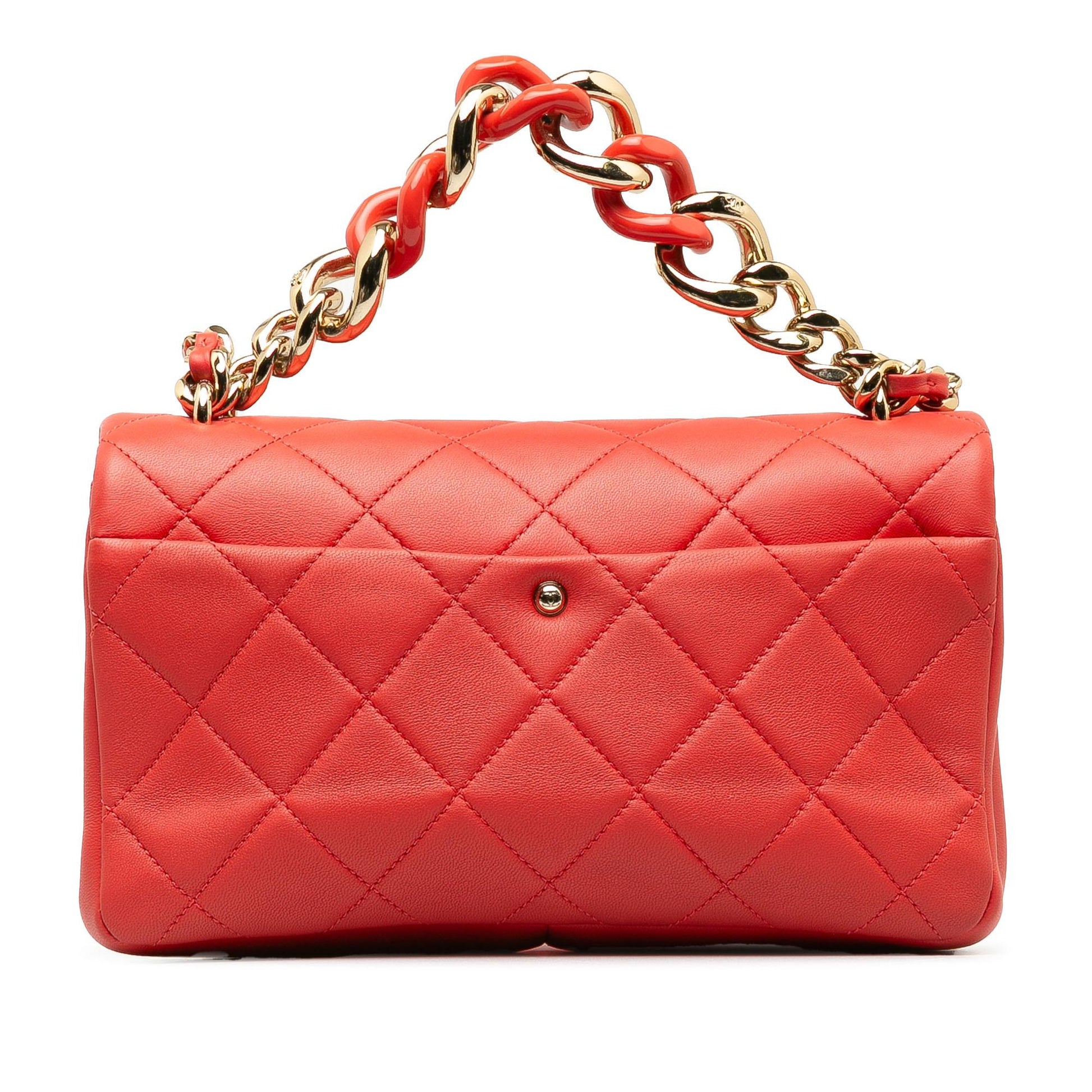 Chanel Small Lambskin Elegant Chain Single Flap (Shg-Apd8Pm) Bag