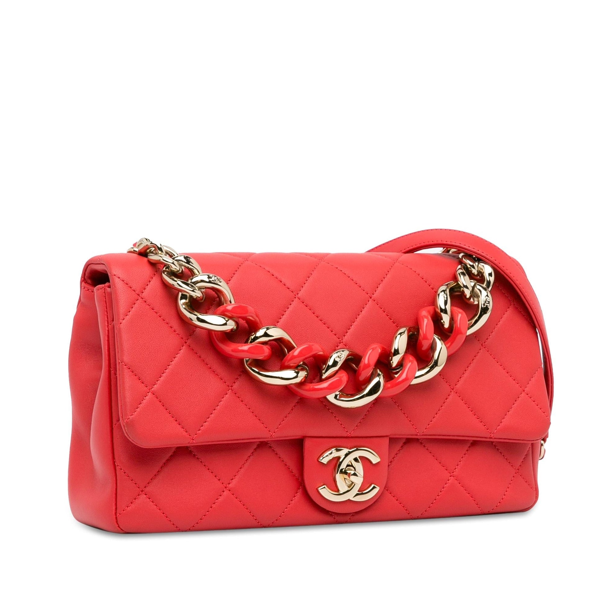 Chanel Lambskin Elegant Single Flap SHG-DSIYbx Small Handbag