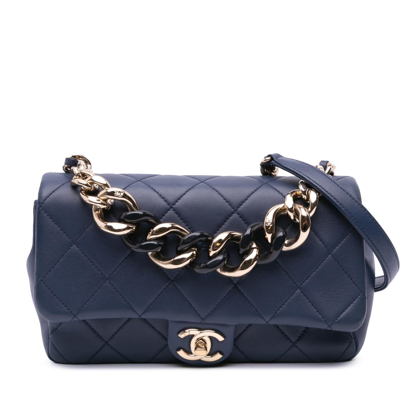 Chanel Lambskin Elegant Single Flap Small Handbag Flap 1