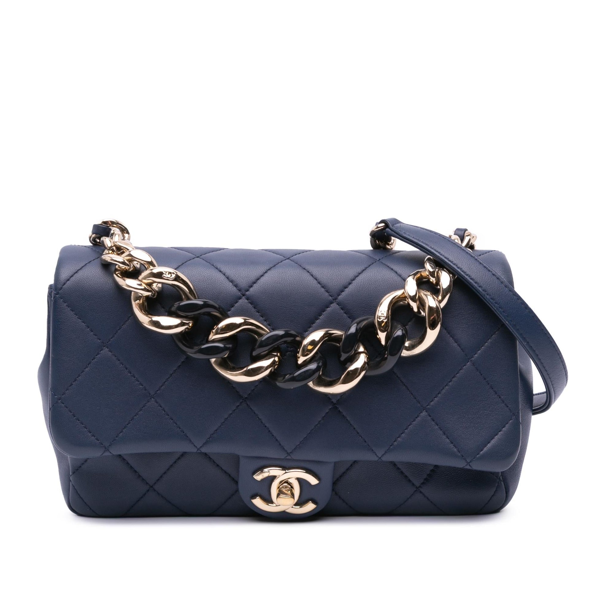 Chanel Lambskin Elegant Single Flap Small Handbag Flap 1