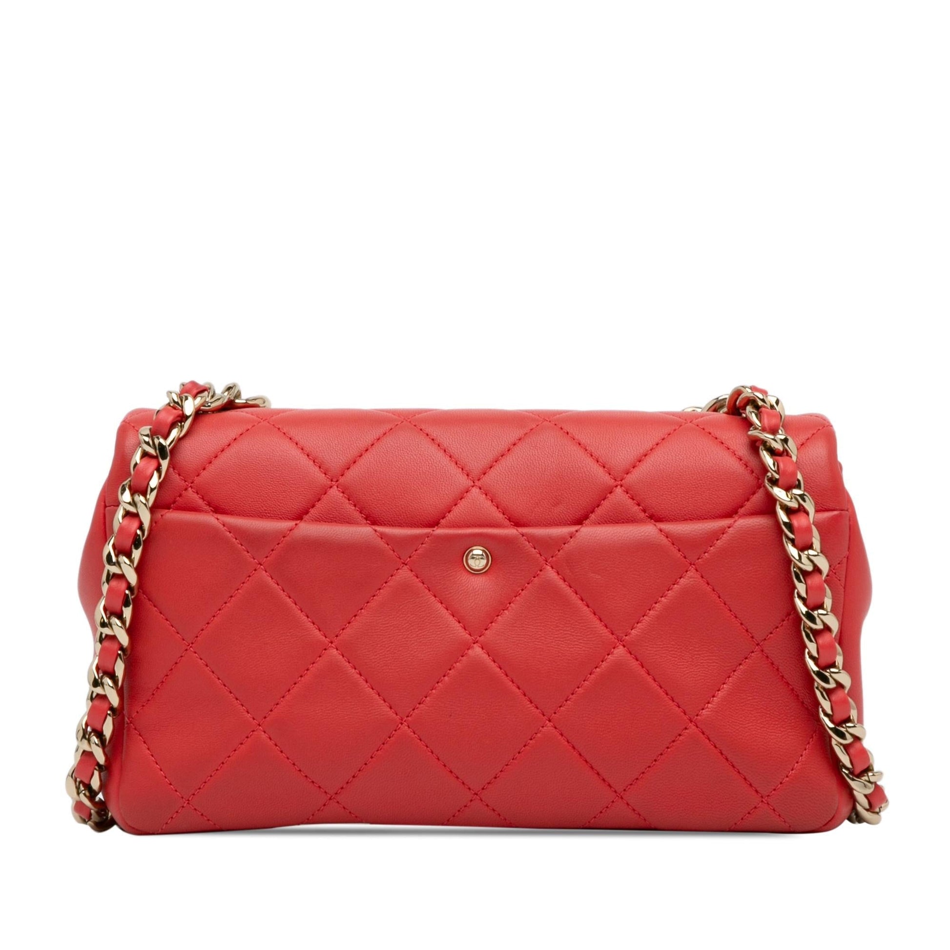 Chanel Lambskin Elegant Single Flap Small Handbag Flap 3