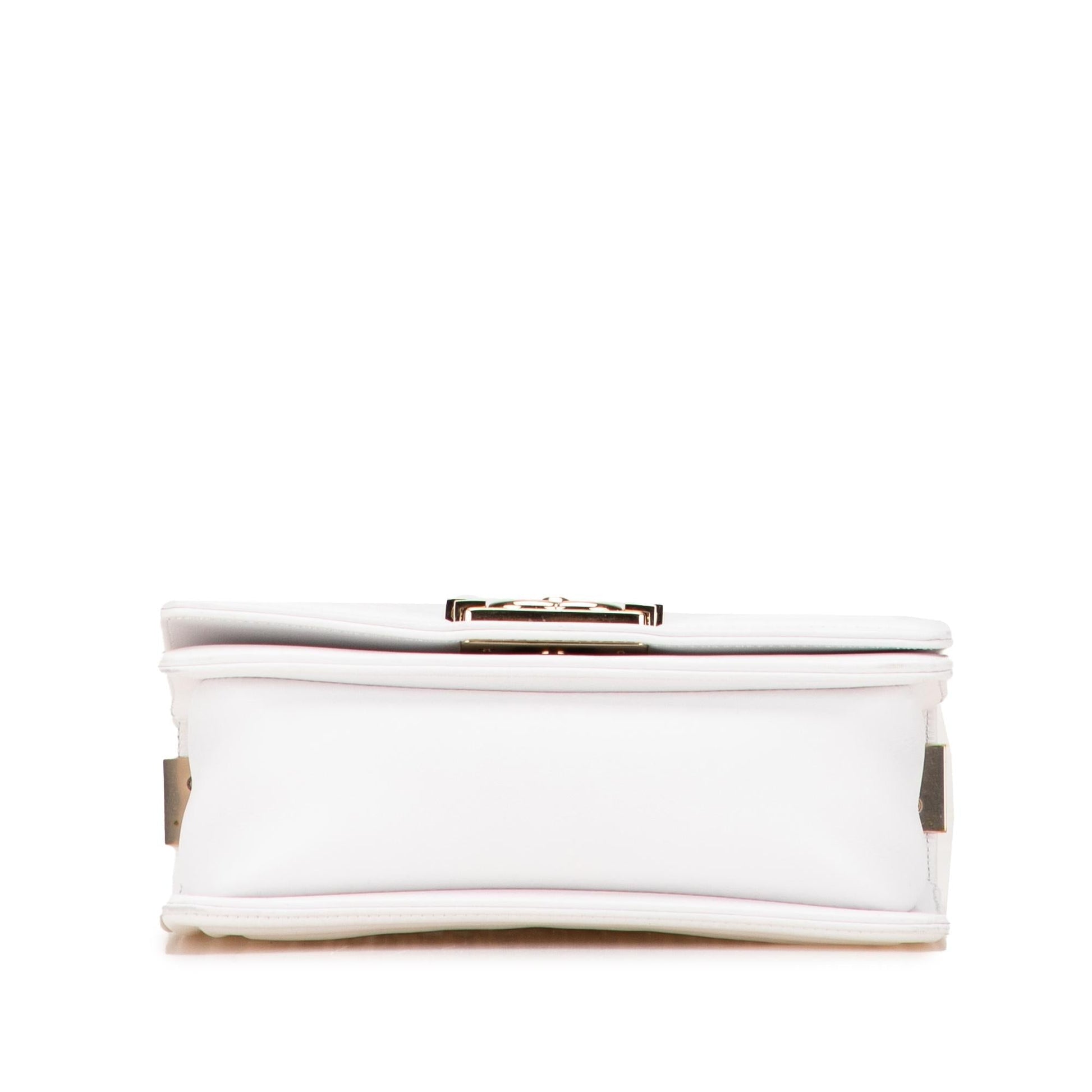 Chanel Lambskin Embroidered Boy Flap Small Handbag