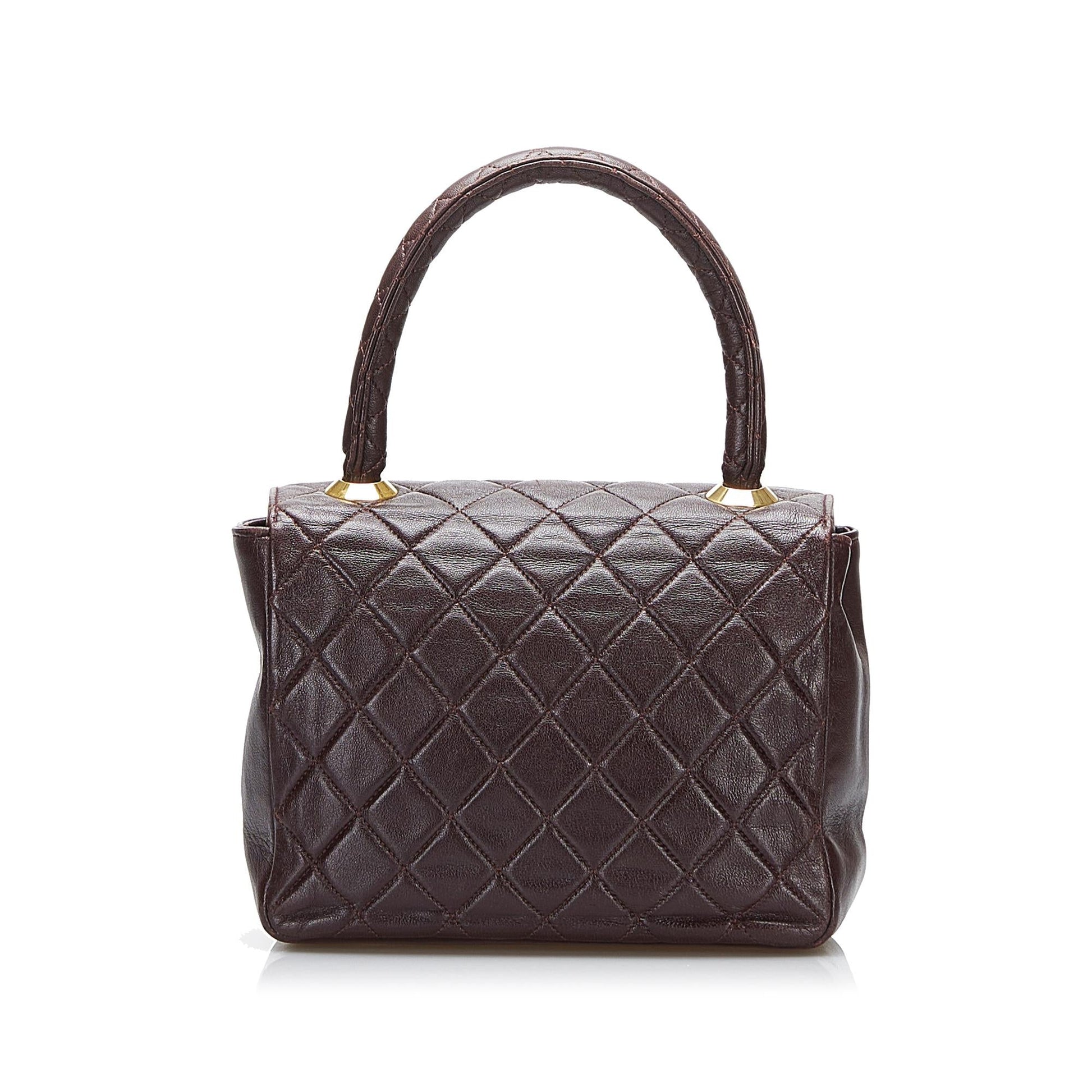 Chanel Lambskin Kelly Top Handle SHG-f4kw8p Small Handbag