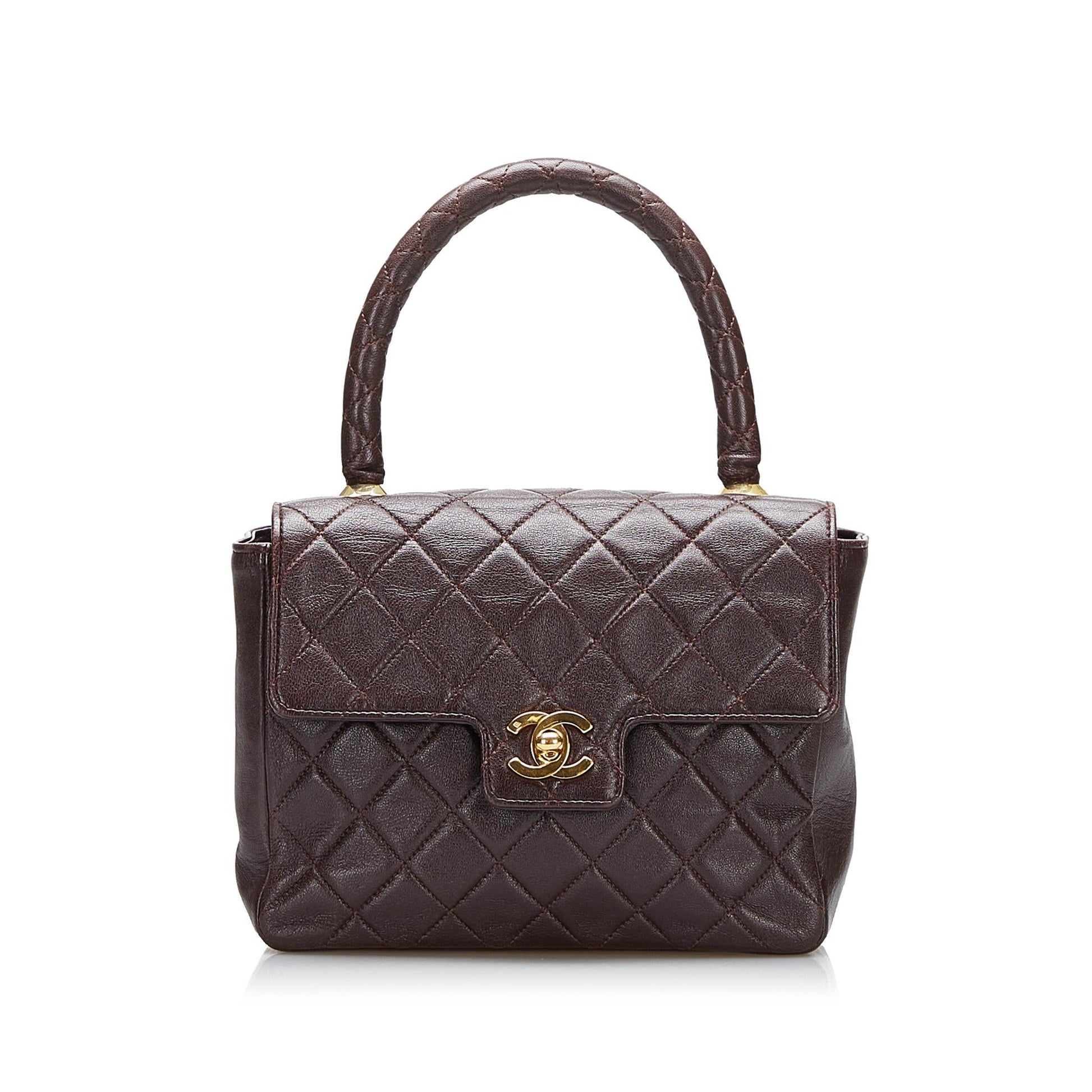 Chanel Lambskin Kelly Top Handle SHG-f4kw8p Small Handbag