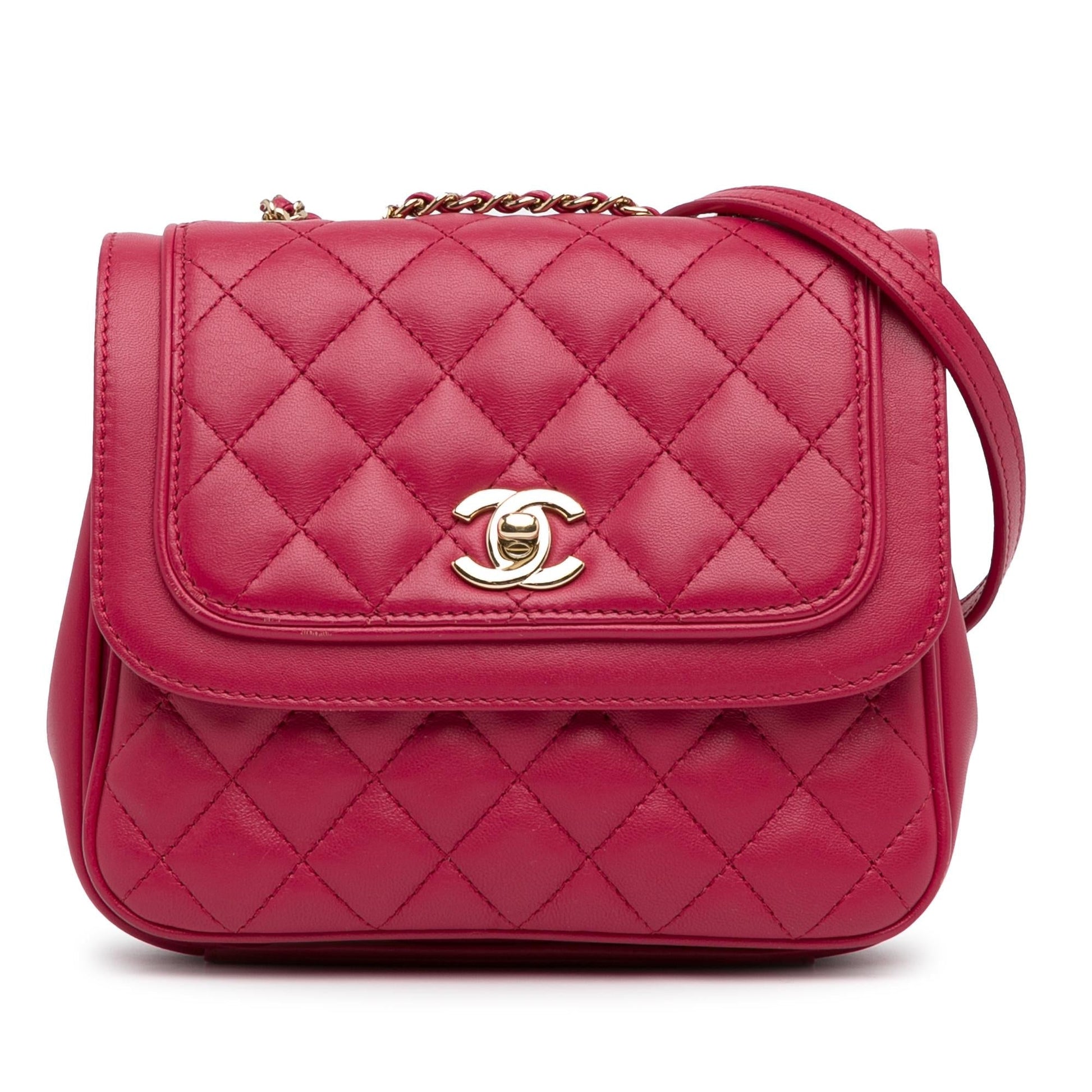 Chanel Lambskin Lovely Day Flap SHG-3FI4mw Small Handbag