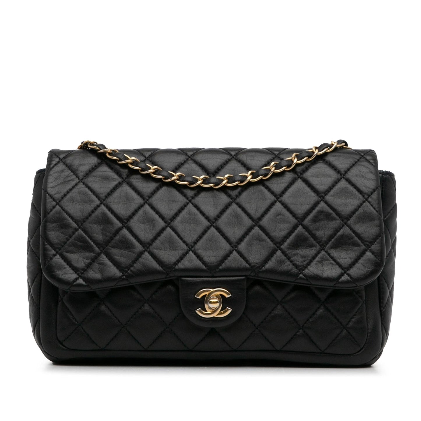 Chanel Small Lambskin Single Flap (Shg-Hels4Y) Bag