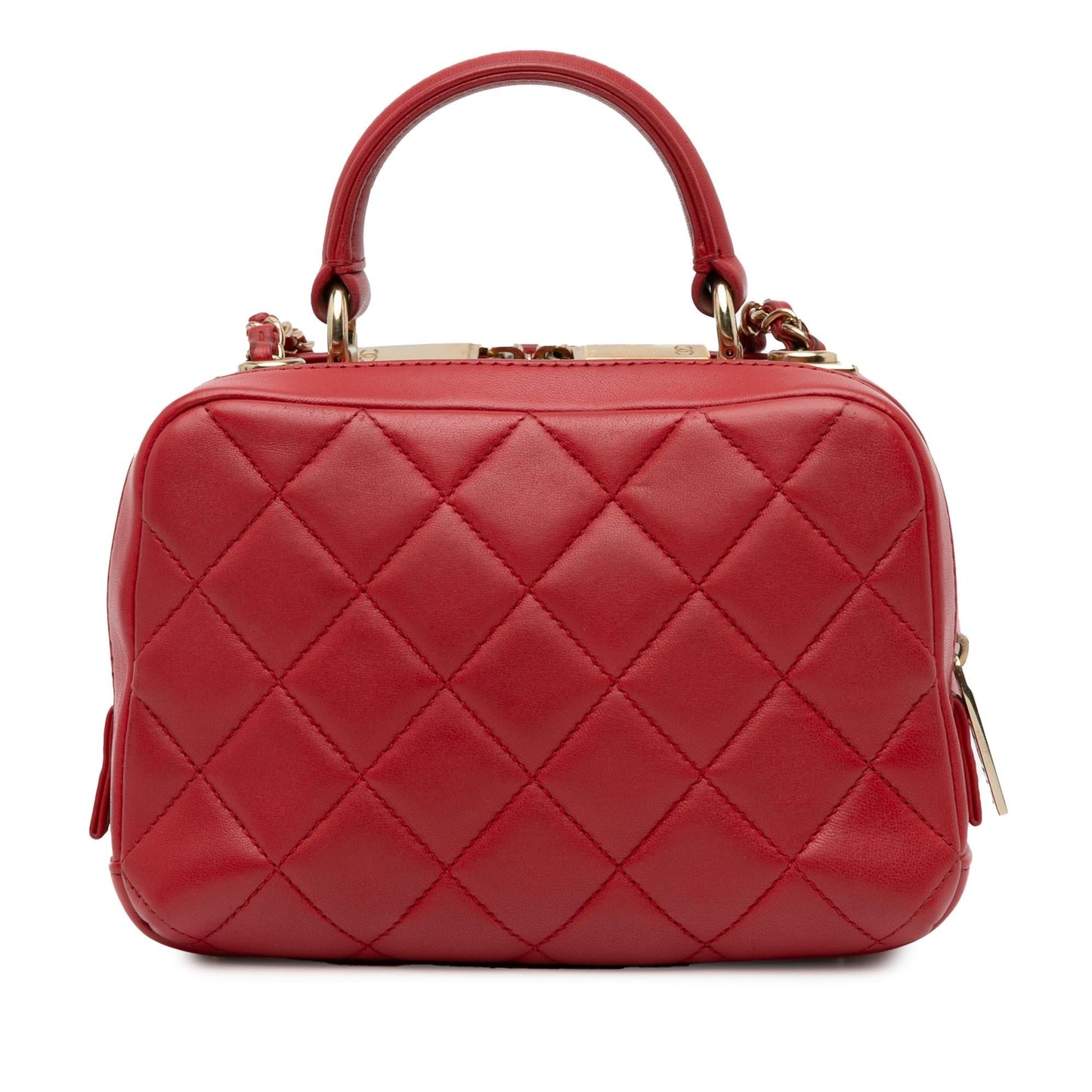 Chanel Lambskin Trendy CC Bowling SHG-lOYrMx Small Handbag
