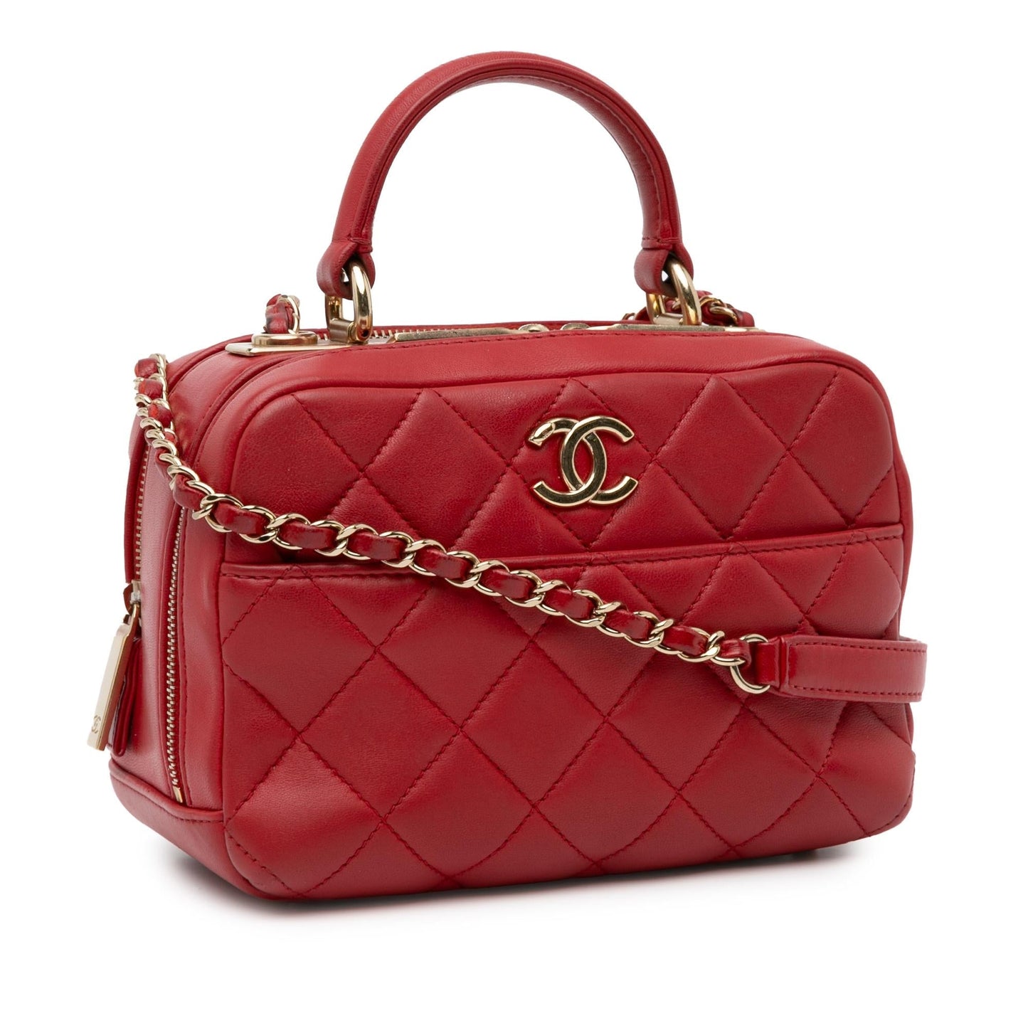 Chanel Lambskin Trendy CC Bowling SHG-QJbngs Small Handbag