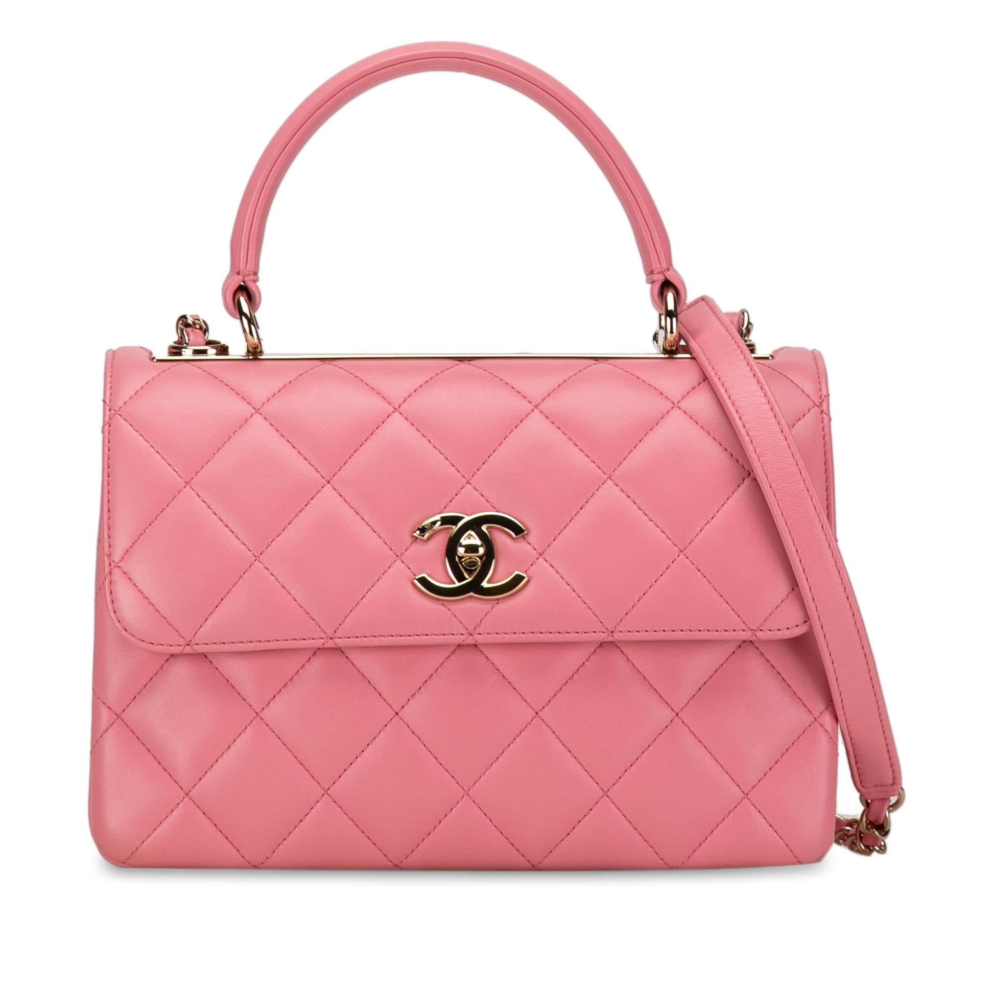 Chanel Lambskin Trendy CC Flap SHG-BwbnZL Small Handbag