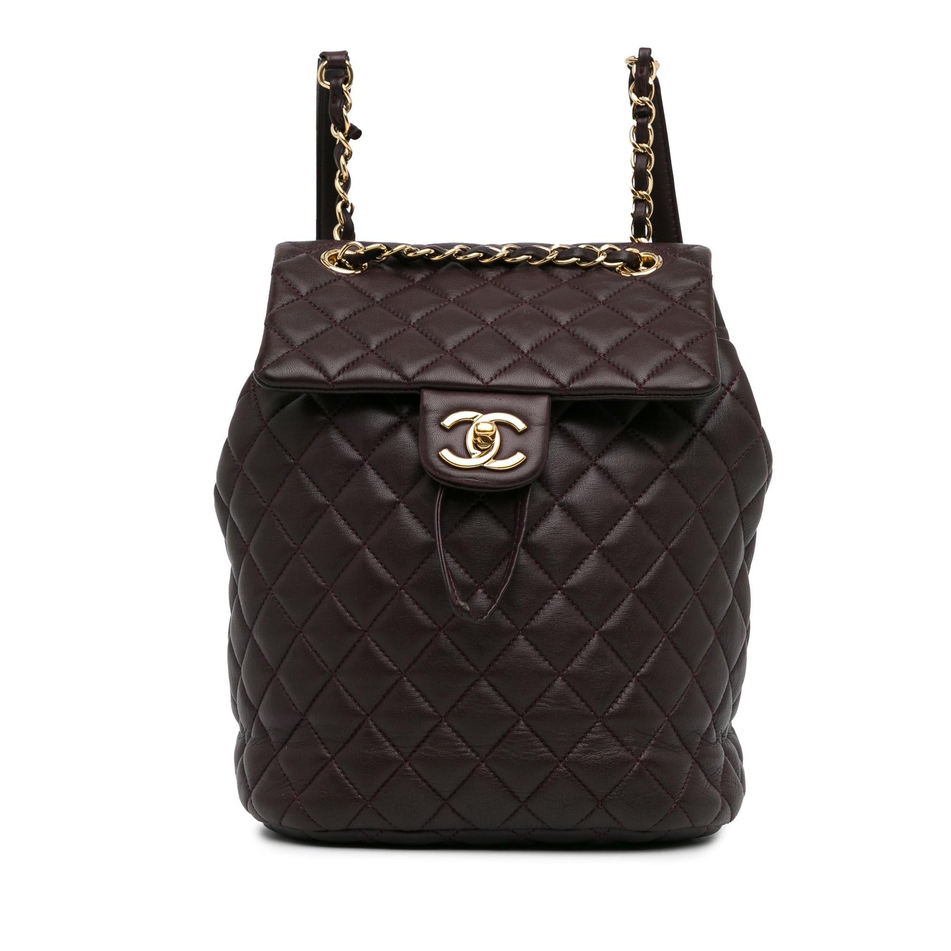 Chanel Lambskin Urban Spirit Backpack SHG-Oeo9PI Small