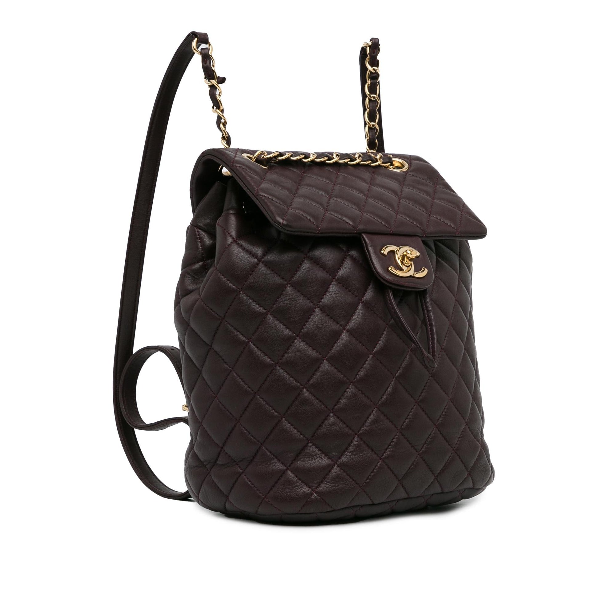 Chanel Lambskin Urban Spirit Backpack SHG-Oeo9PI Small