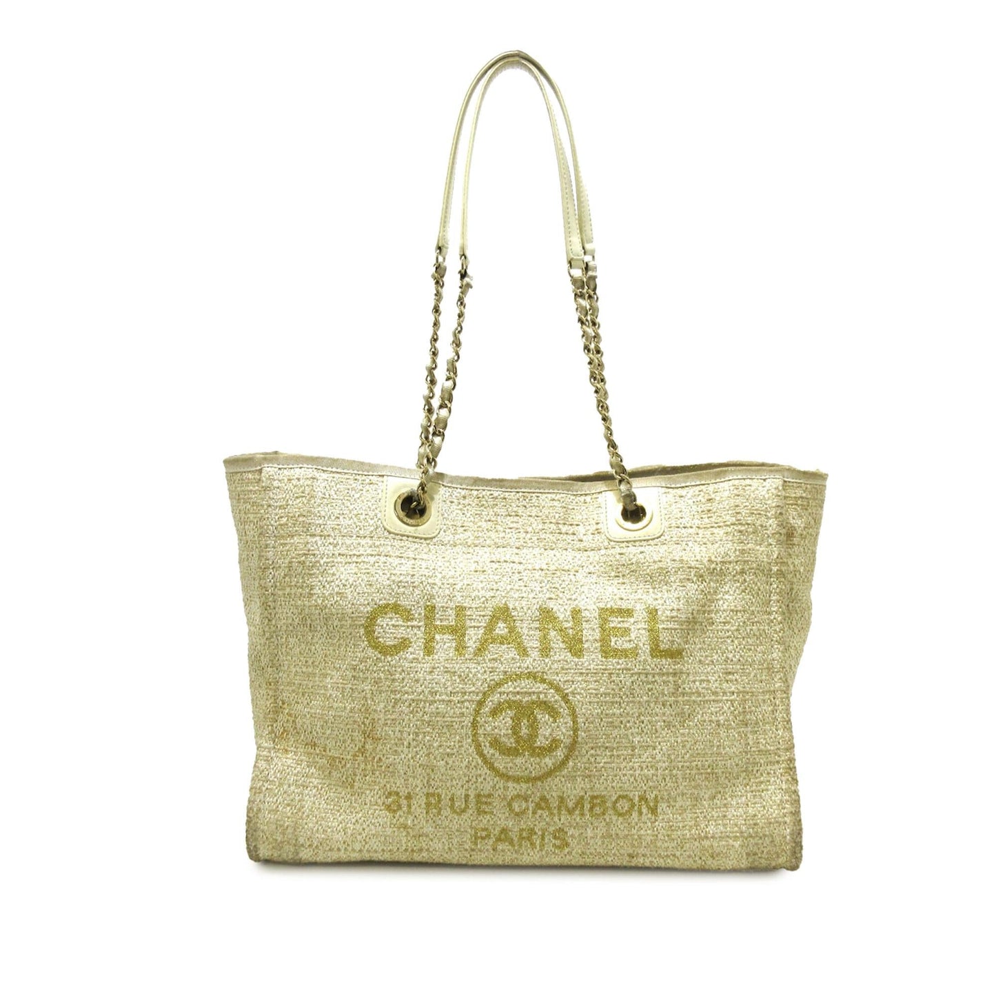 Chanel Lurex Boucle Deauville SHG-8lEXrU Small Tote Bag