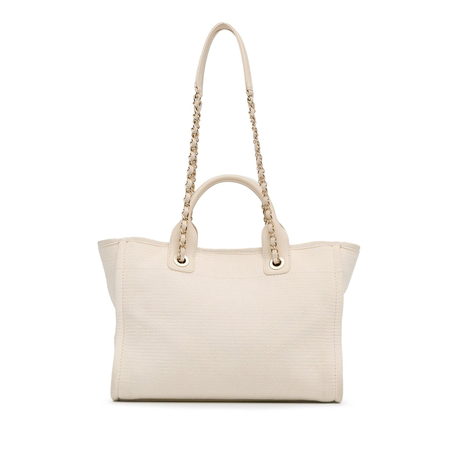 Chanel Mixed Fibers Deauville SHG-6vcu8P Small Tote Bag