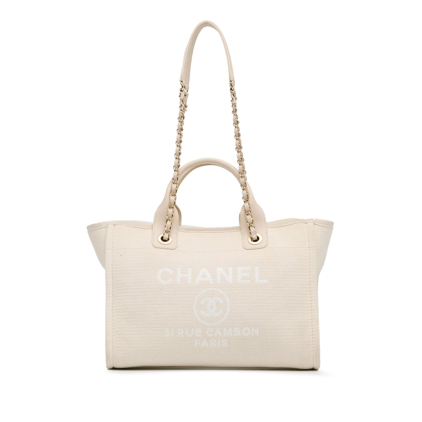 Chanel Mixed Fibers Deauville SHG-6vcu8P Small Tote Bag