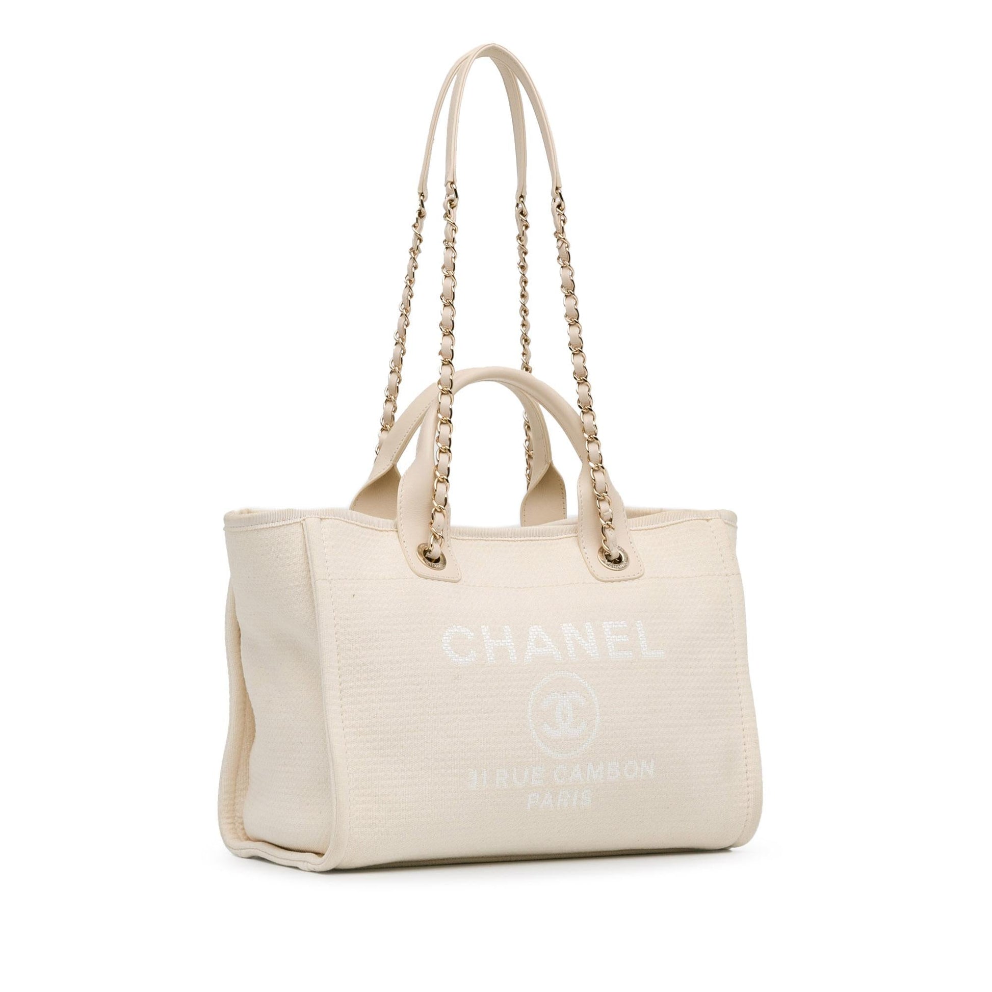 Chanel Mixed Fibers Deauville SHG-6vcu8P Small Tote Bag
