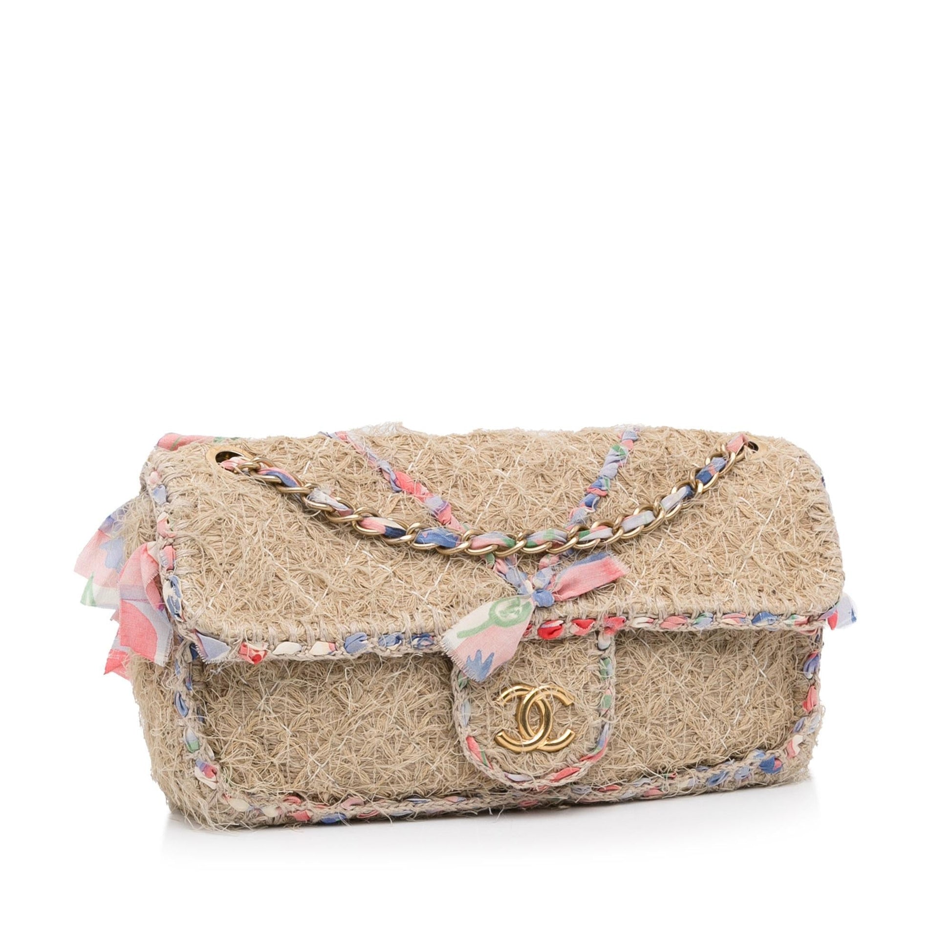 Chanel Organic Flap SHG-YTwNFn Multicolor Small Crossbody Bag