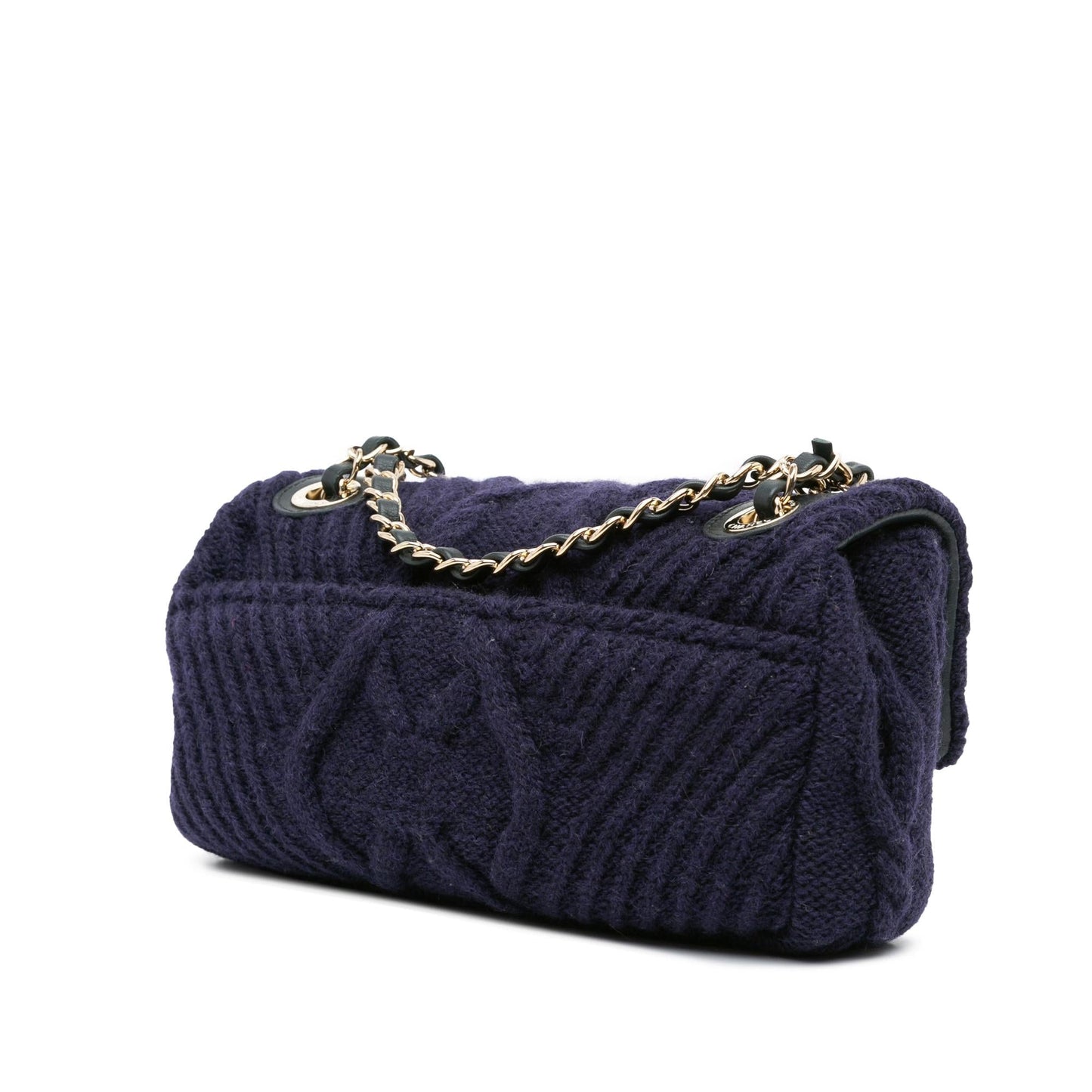 Chanel Paris Hamburg Cable Knit Flap SHG-3xWf2e Small Handbag